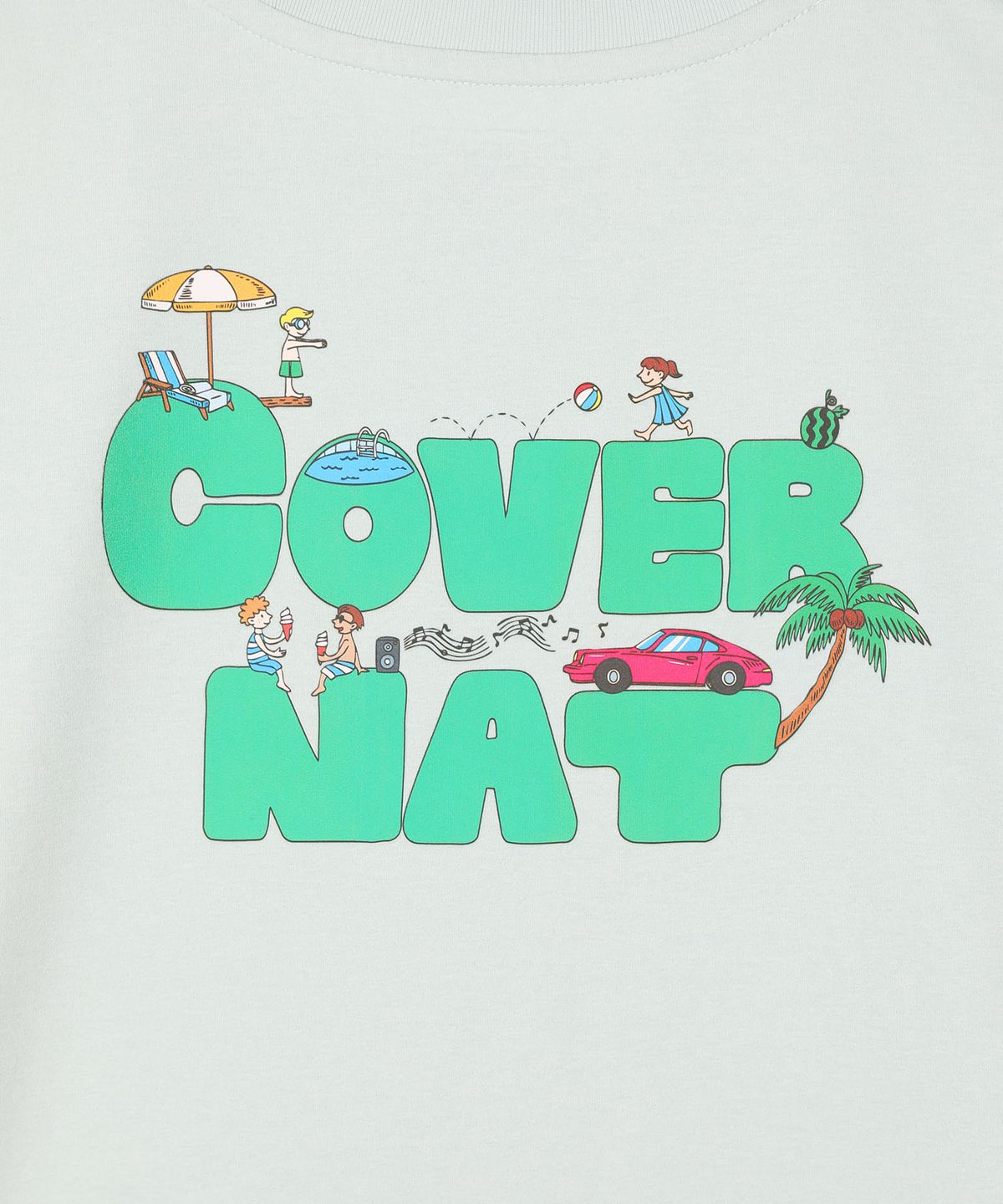커버낫 키즈(COVERNAT KIDS) 써머 홀리데이 티셔츠 민트 CK2602ST49MI