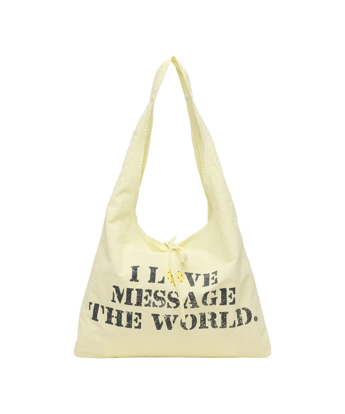 아메스 월드와이드(AMES-WORLDWIDE) LETTERING CASUAL HOBO BAG YELLOW