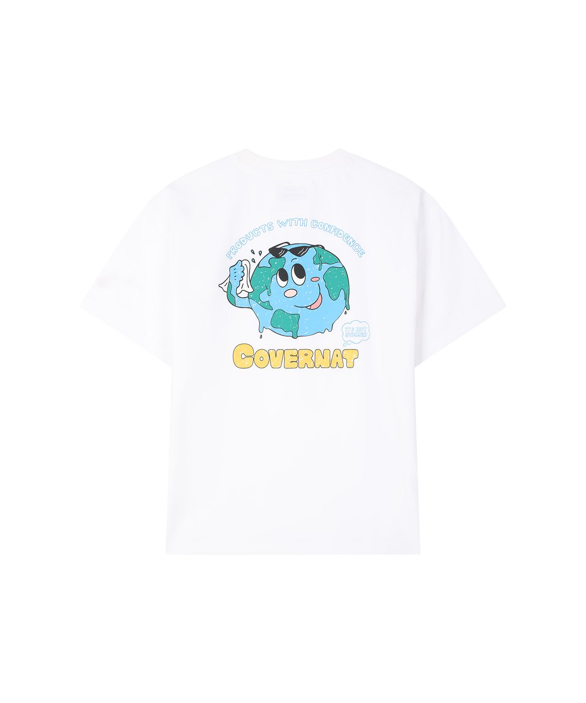 커버낫 키즈(COVERNAT KIDS) 어스 스마일 티셔츠 화이트 CK2602ST47WH