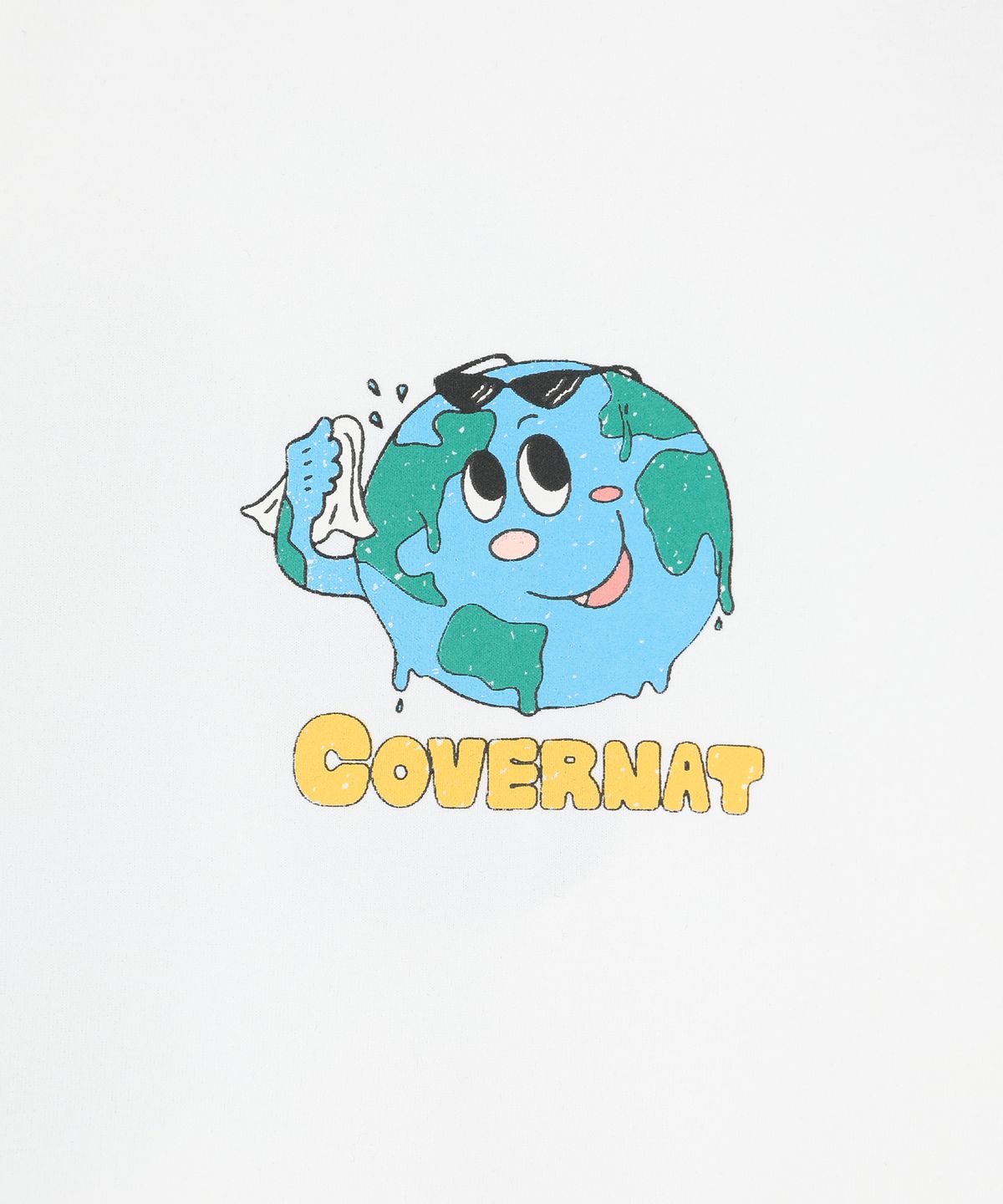 커버낫 키즈(COVERNAT KIDS) 어스 스마일 티셔츠 화이트 CK2602ST47WH