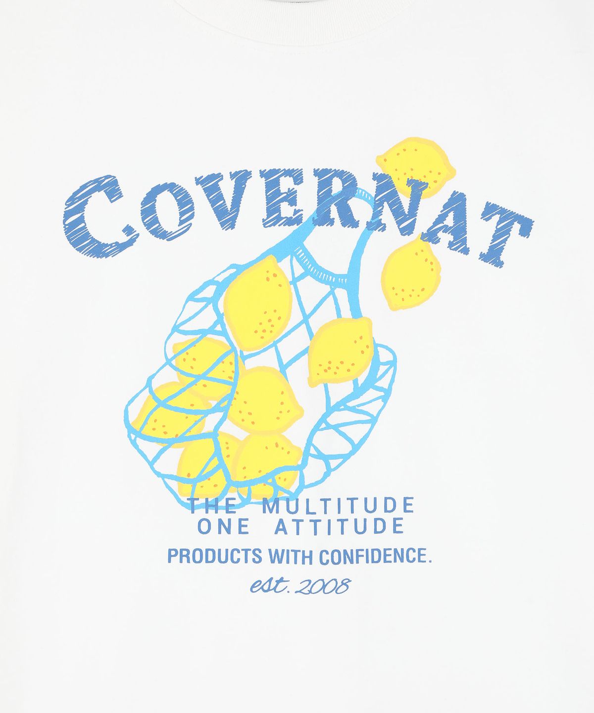 커버낫 키즈(COVERNAT KIDS) 프루티 트로피컬 티셔츠 화이트 CK2602ST46WH