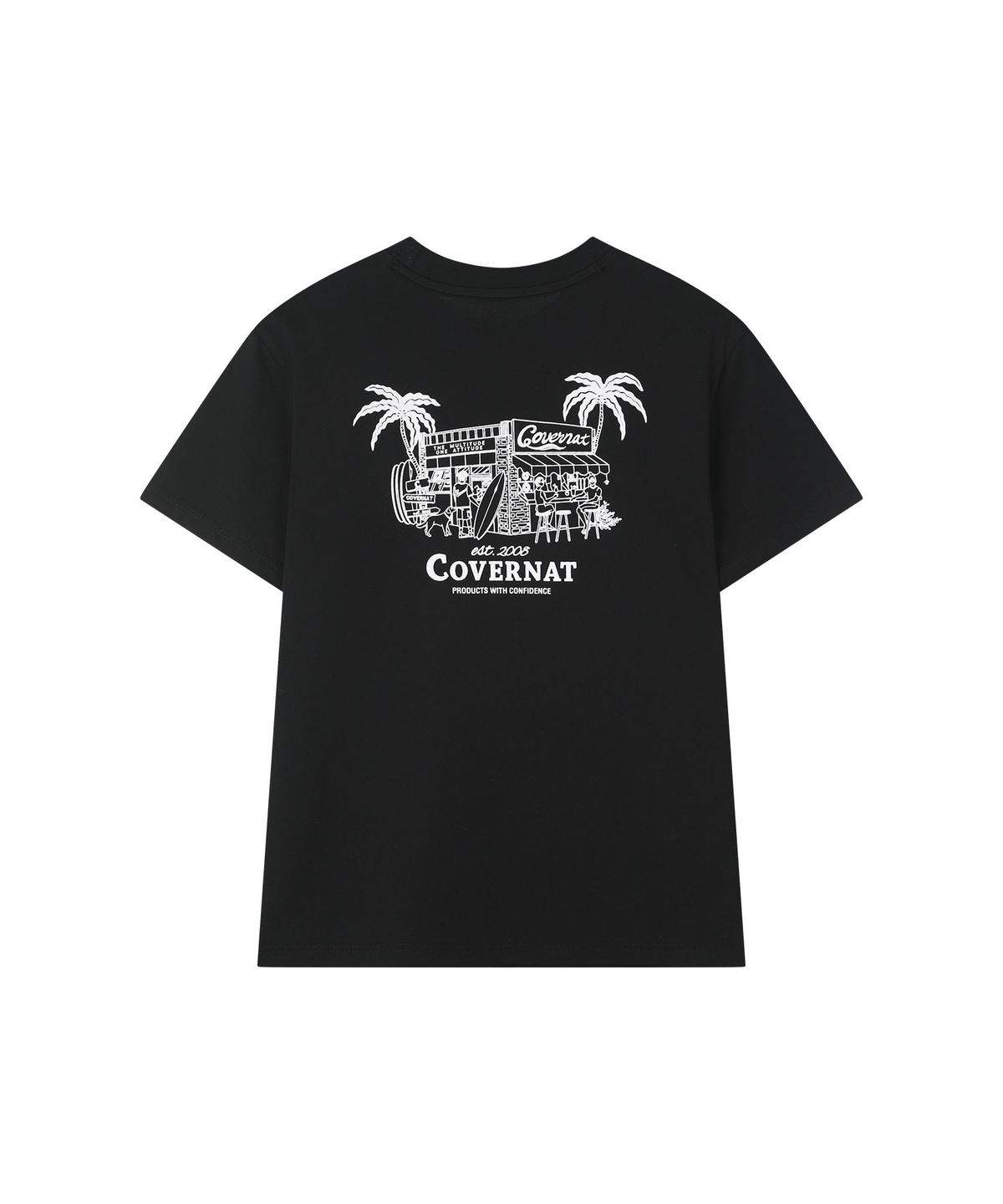 커버낫 키즈(COVERNAT KIDS) 서퍼 파라다이스 티셔츠 블랙 CK2602ST37BK