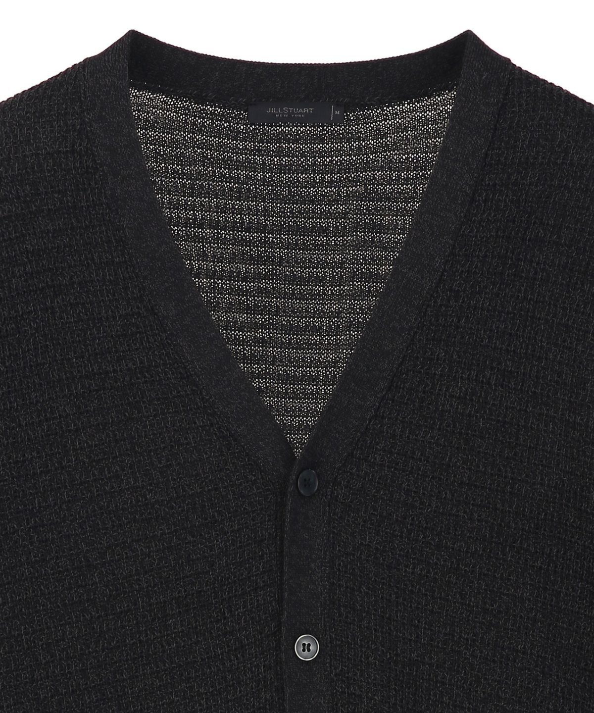 질스튜어트뉴욕 맨(JILLSTUART NEWYORK MEN) 페이퍼 블렌드 가디건 - 블랙 (JNSW6B406BK)