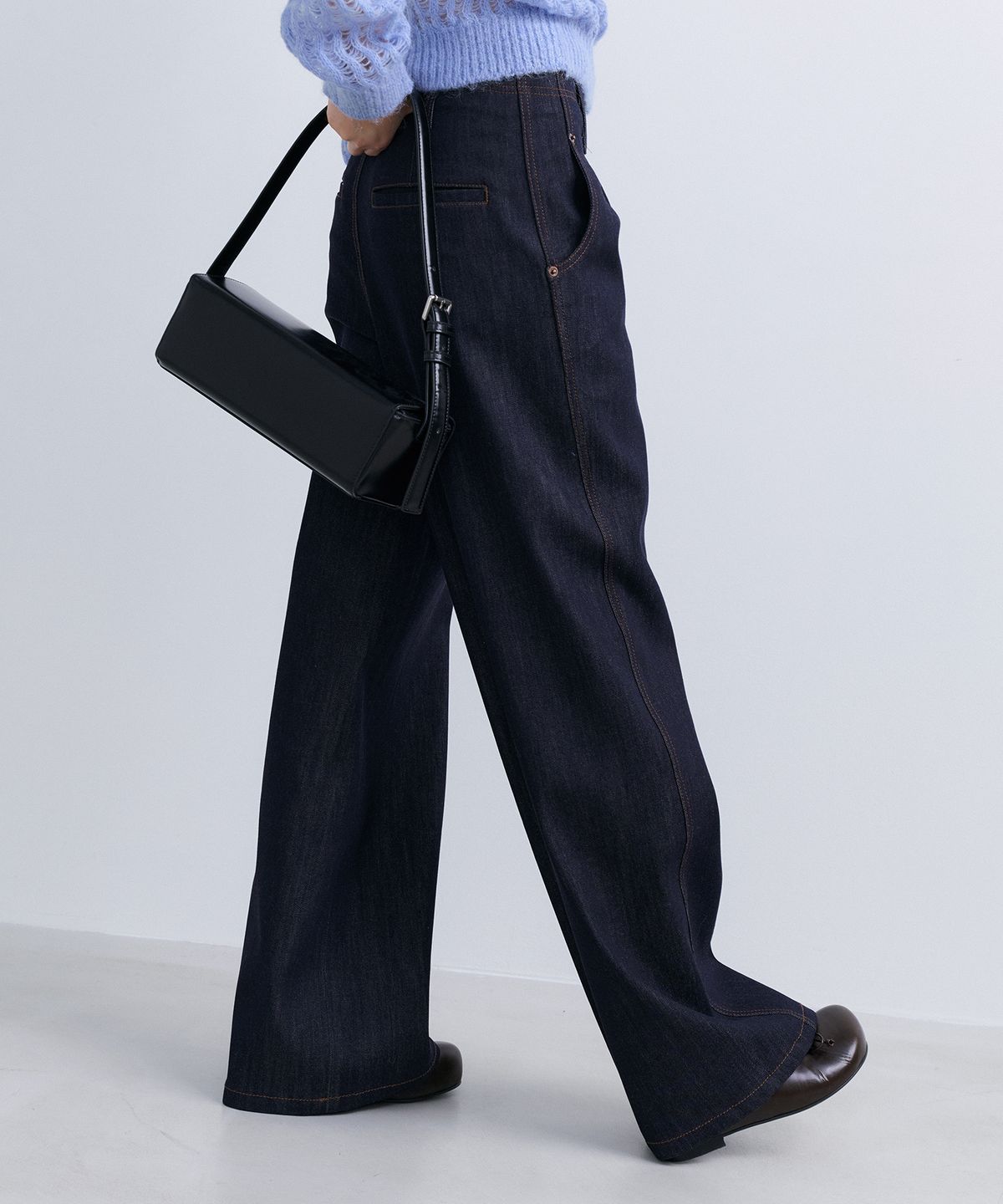 에핑글러(EPINGLER) STITCHED PANTS - NAVY