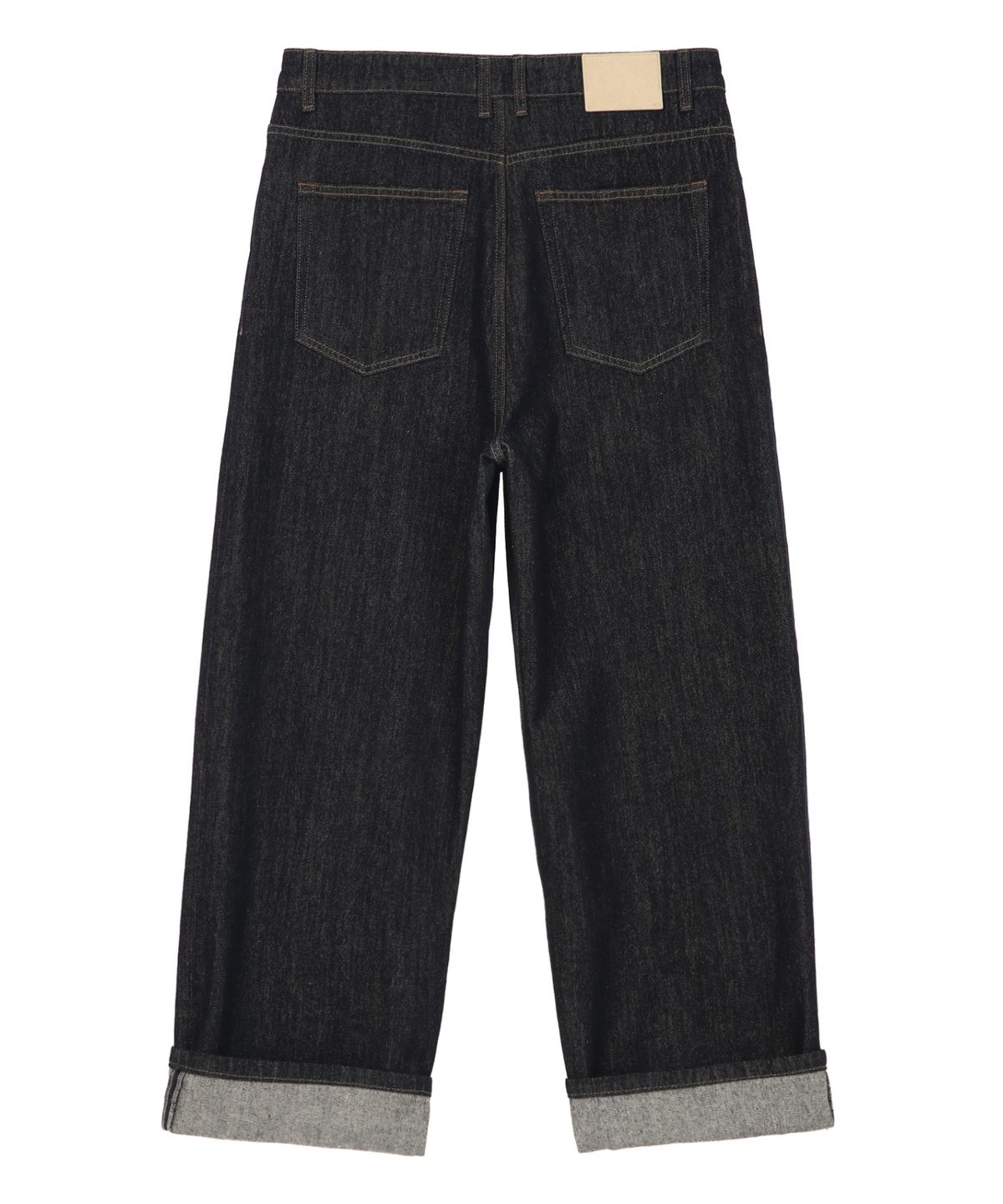 질스튜어트뉴욕 맨(JILLSTUART NEWYORK MEN) 논페이드 롤업 데님 팬츠 - 블랙 (JNPA6B701BK)