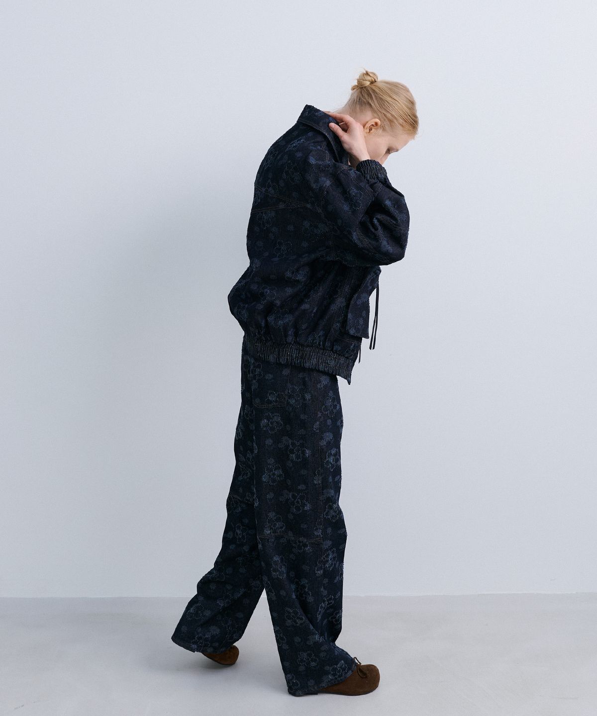 에핑글러(EPINGLER) FLOWER DENIM - NAVY