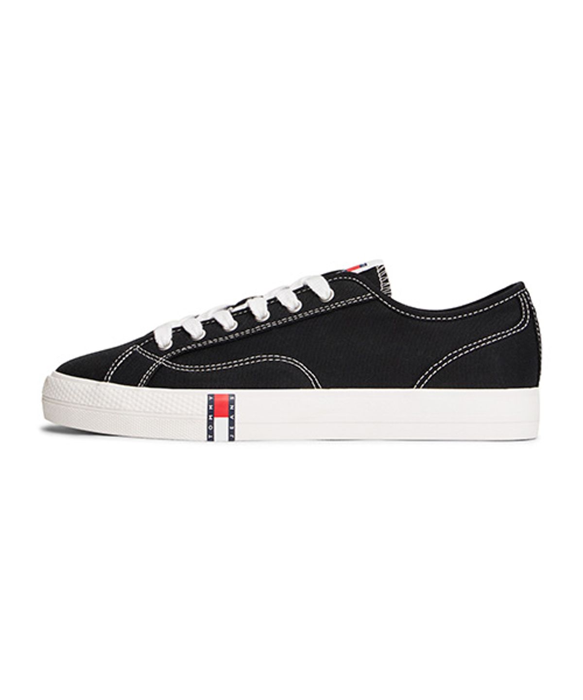 타미힐피거(TOMMY HILFIGER) 아카이브 Y2K 캔버스 스니커즈-블랙(T52G1ARS300JT1BDS)