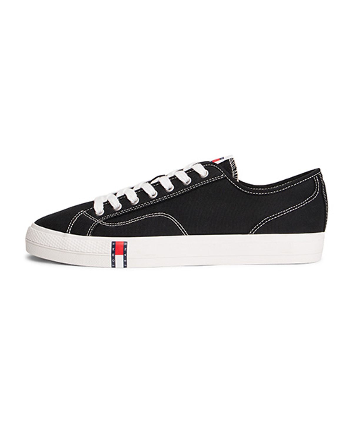 타미힐피거(TOMMY HILFIGER) 아카이브 Y2K 캔버스 스니커즈-블랙(T52G1ARS300FT1BDS)