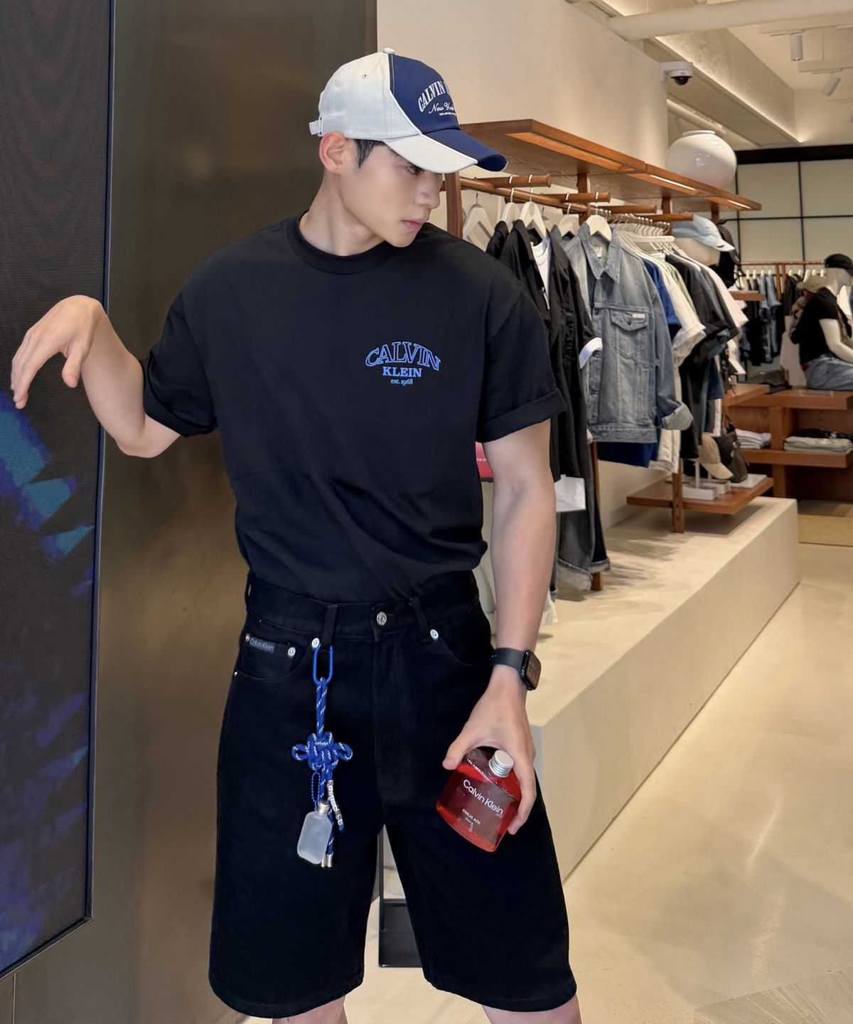 캘빈클라인 진(CALVIN KLEIN JEANS) 90s CK 클래식 쇼츠 4RF794G JW4