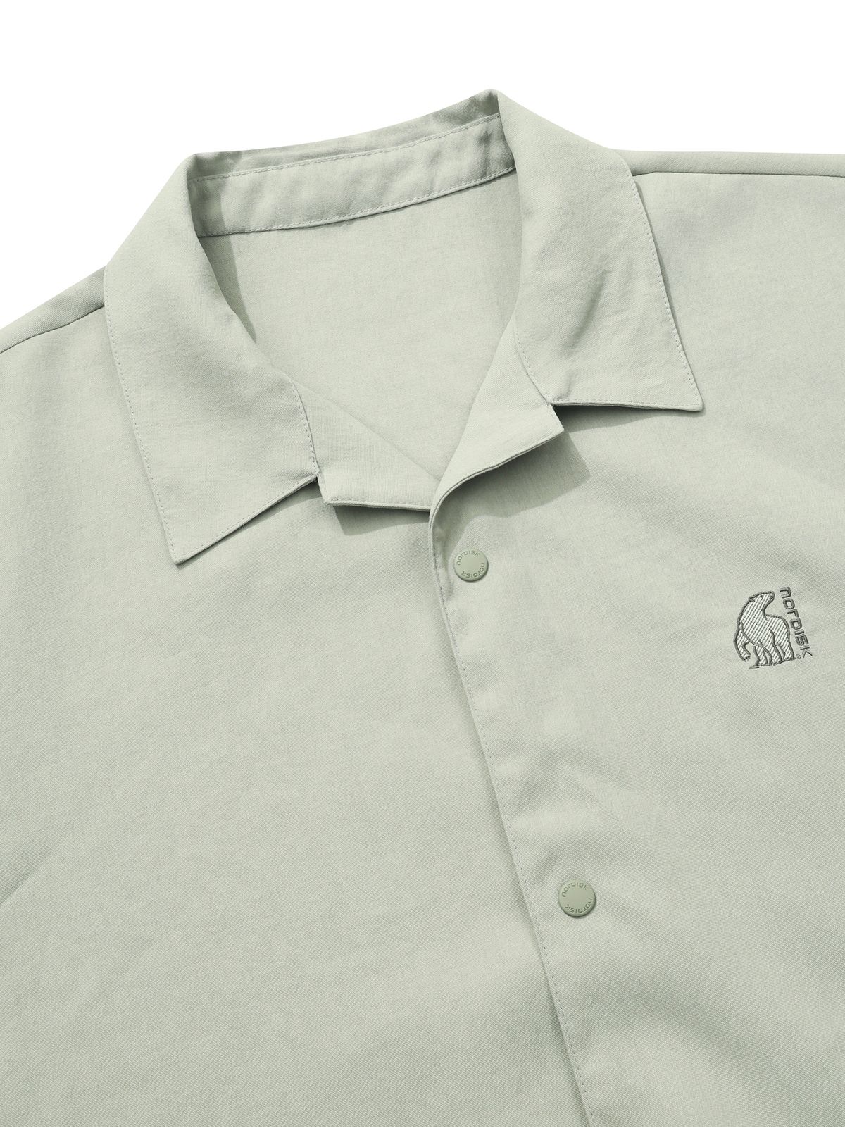 노르디스크(NORDISK) 휘게 프리미엄 포켓 반팔 셔츠 - M_Light Khaki