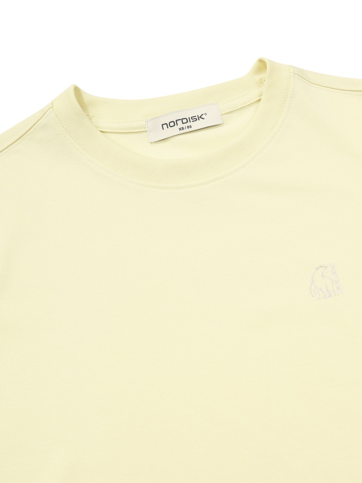 노르디스크(NORDISK) 스몰 폴라베어 반팔 티셔츠 - W_Pastel Yellow