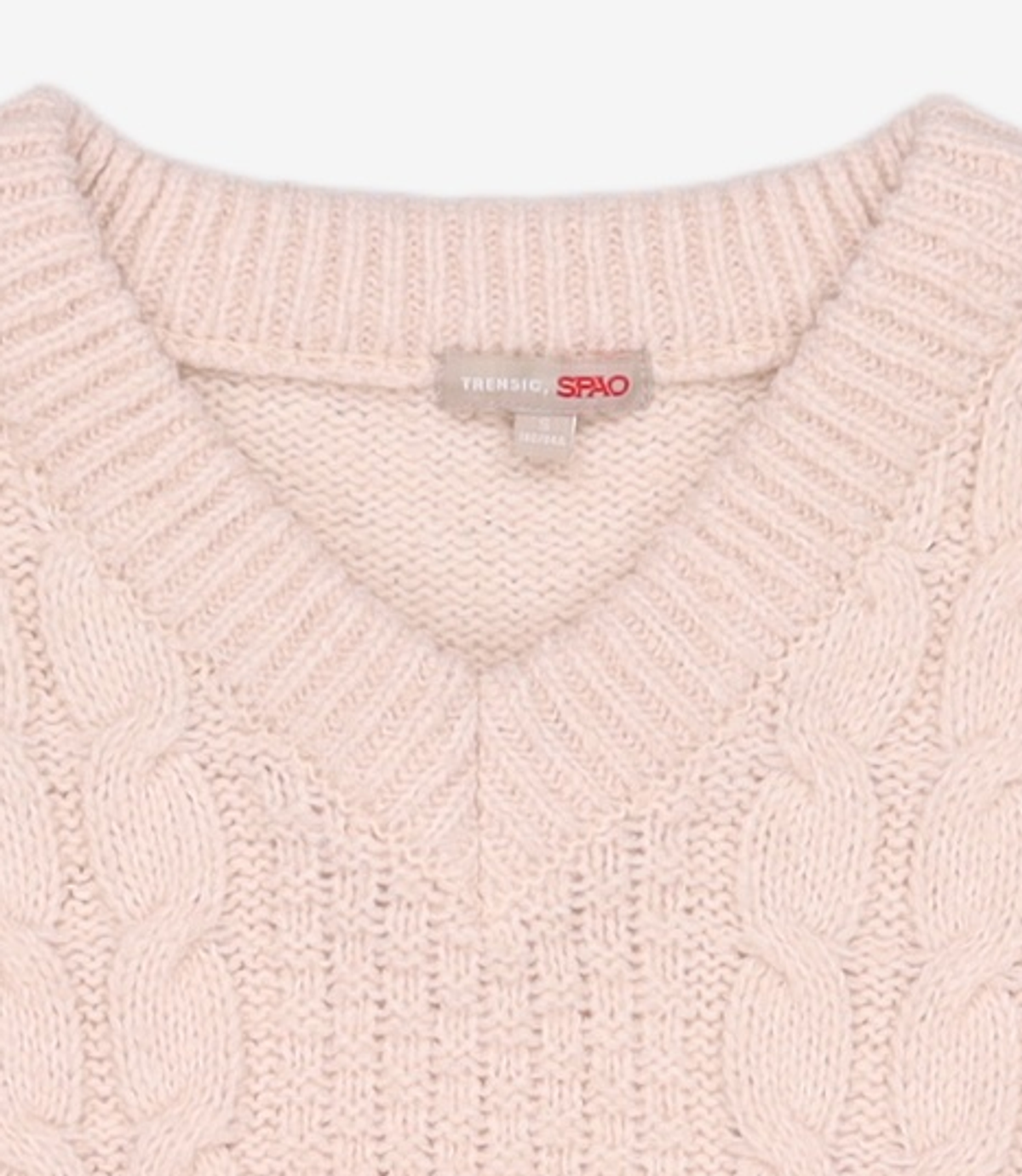 스파오(SPAO) 솜사탕 V넥 아란조직 풀오버_SPKWC11G90 S