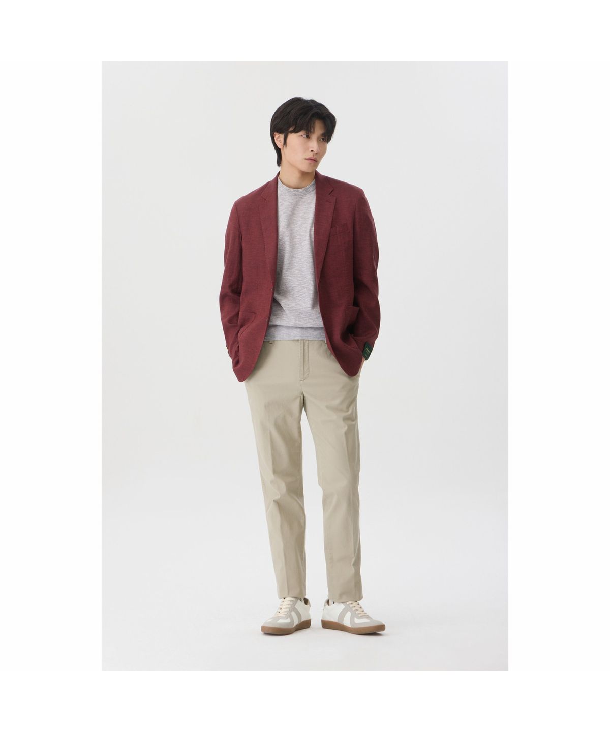 브렌우드(BRENTWOOD) [셀렉션] 린넨100 솔리드 자켓 BRJCM26831REX