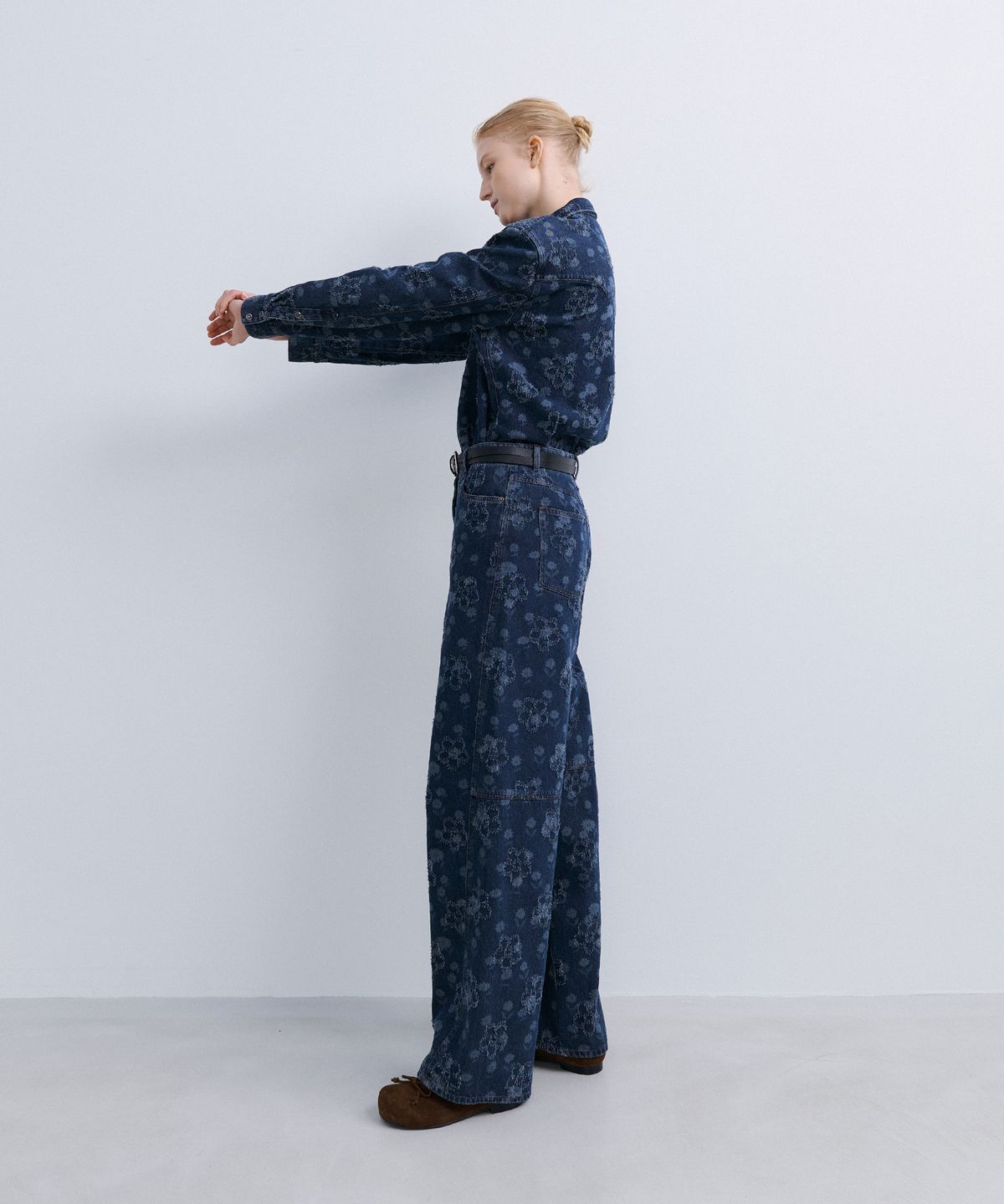 에핑글러(EPINGLER) FLOWER DENIM - TIN BLUE