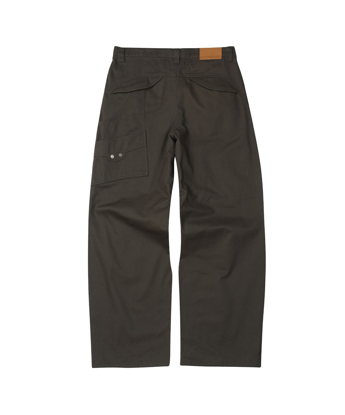 세컨모놀로그(SECONDMONO) Cotton Bolt Work Pants [DKHAKI]_SEPT081DKHAKI