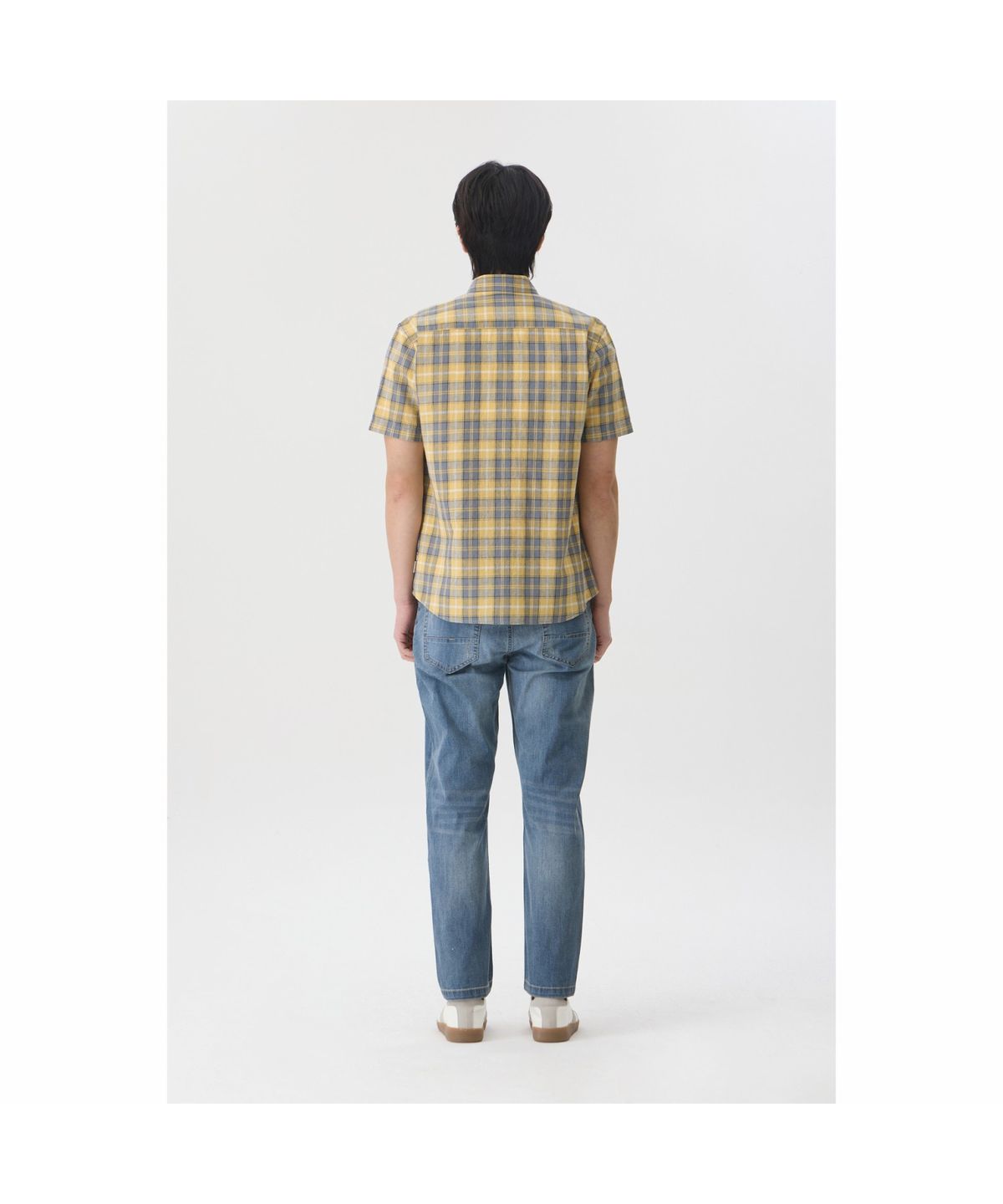 브렌우드(BRENTWOOD) 린넨코튼 멀티 체크 캐주얼셔츠 BRSAM26553YEX