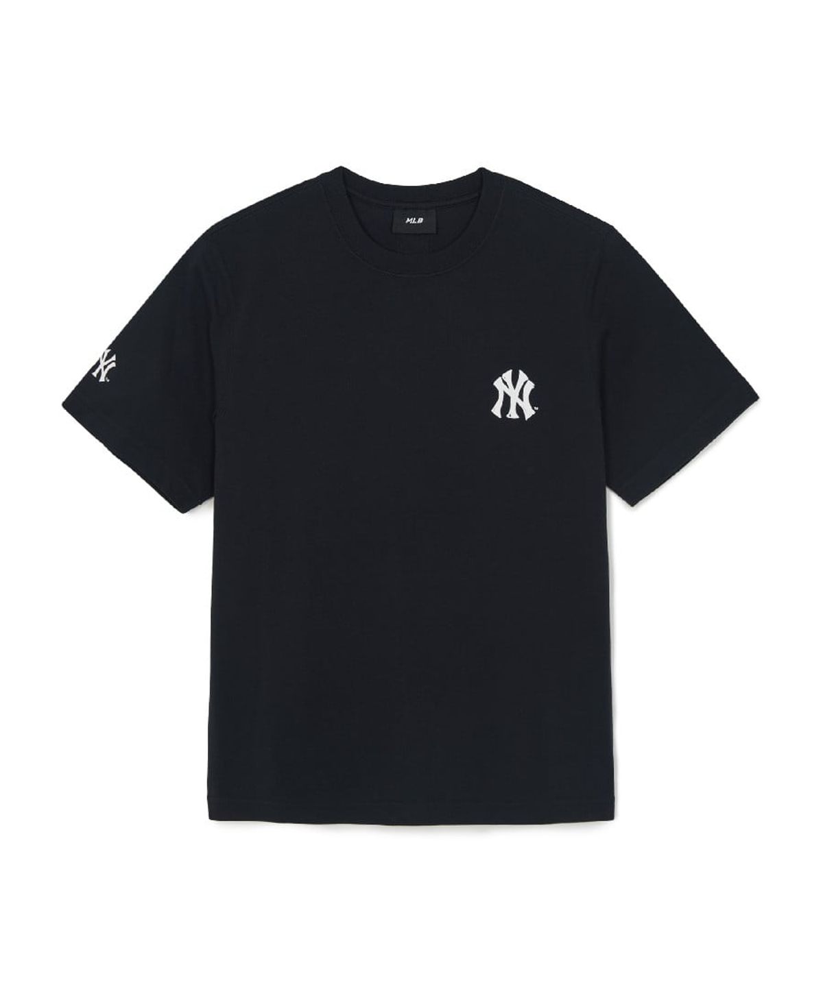 엠엘비(MLB) 베이직 스트릿 등판레터 오버핏 반팔 티셔츠 NY (Black)