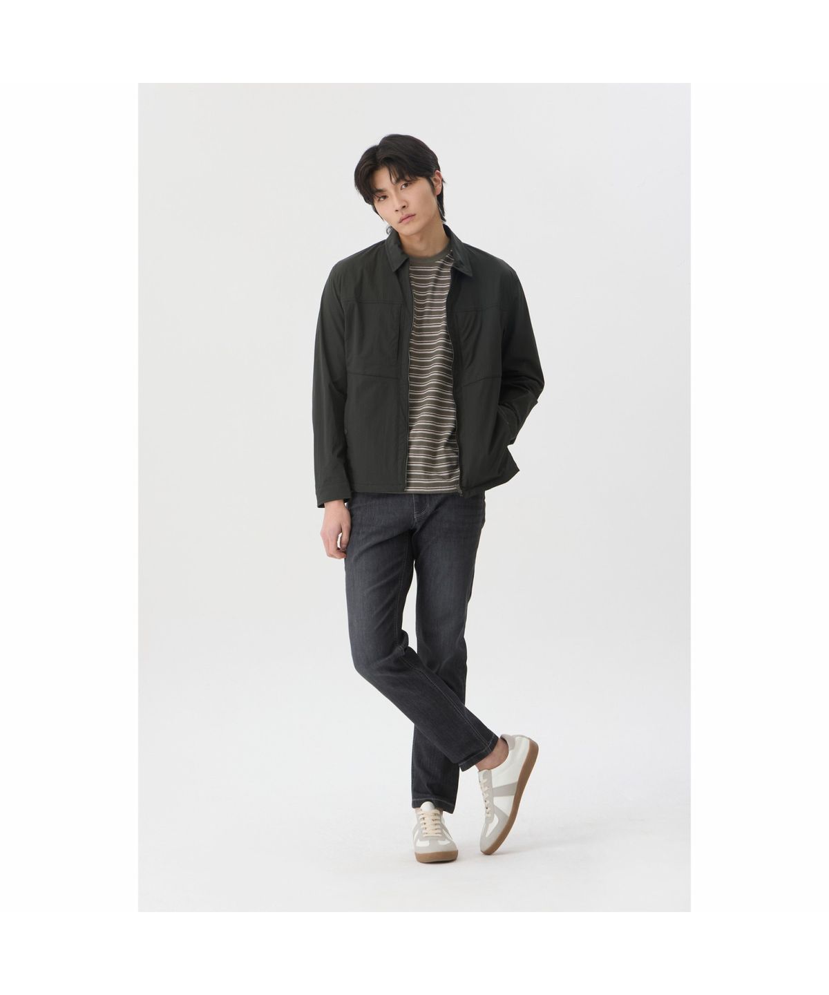 브렌우드(BRENTWOOD) [페리자켓] 심플 경량 트러커 BRUAM26561KHX