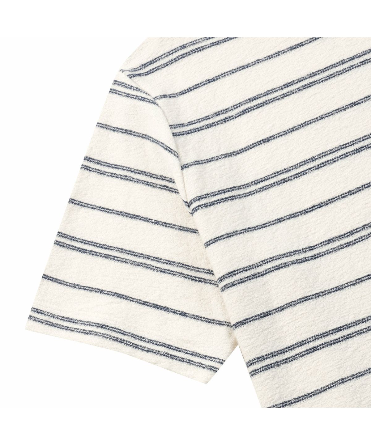 브렌우드(BRENTWOOD) 모던 스트라이프 라운드넥 티셔츠 BRTAM26551IVX