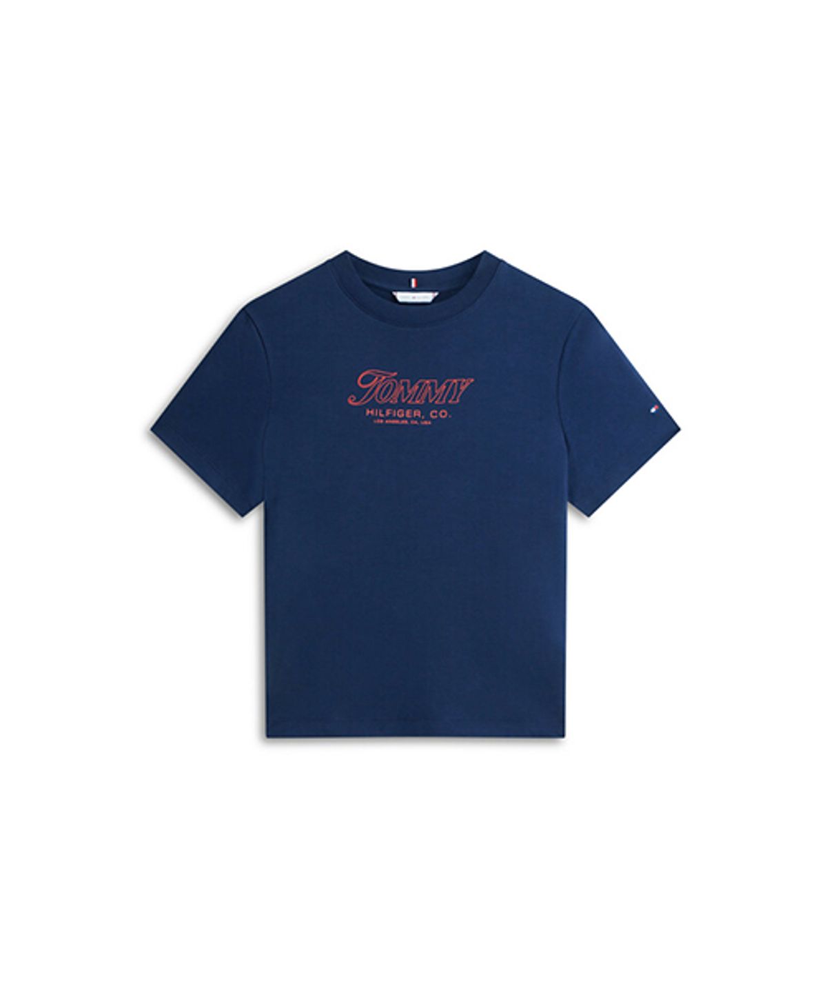 타미힐피거(TOMMY HILFIGER) 로고 레터링 크루넥 티셔츠 (T22G1TTO051WT3C1G)