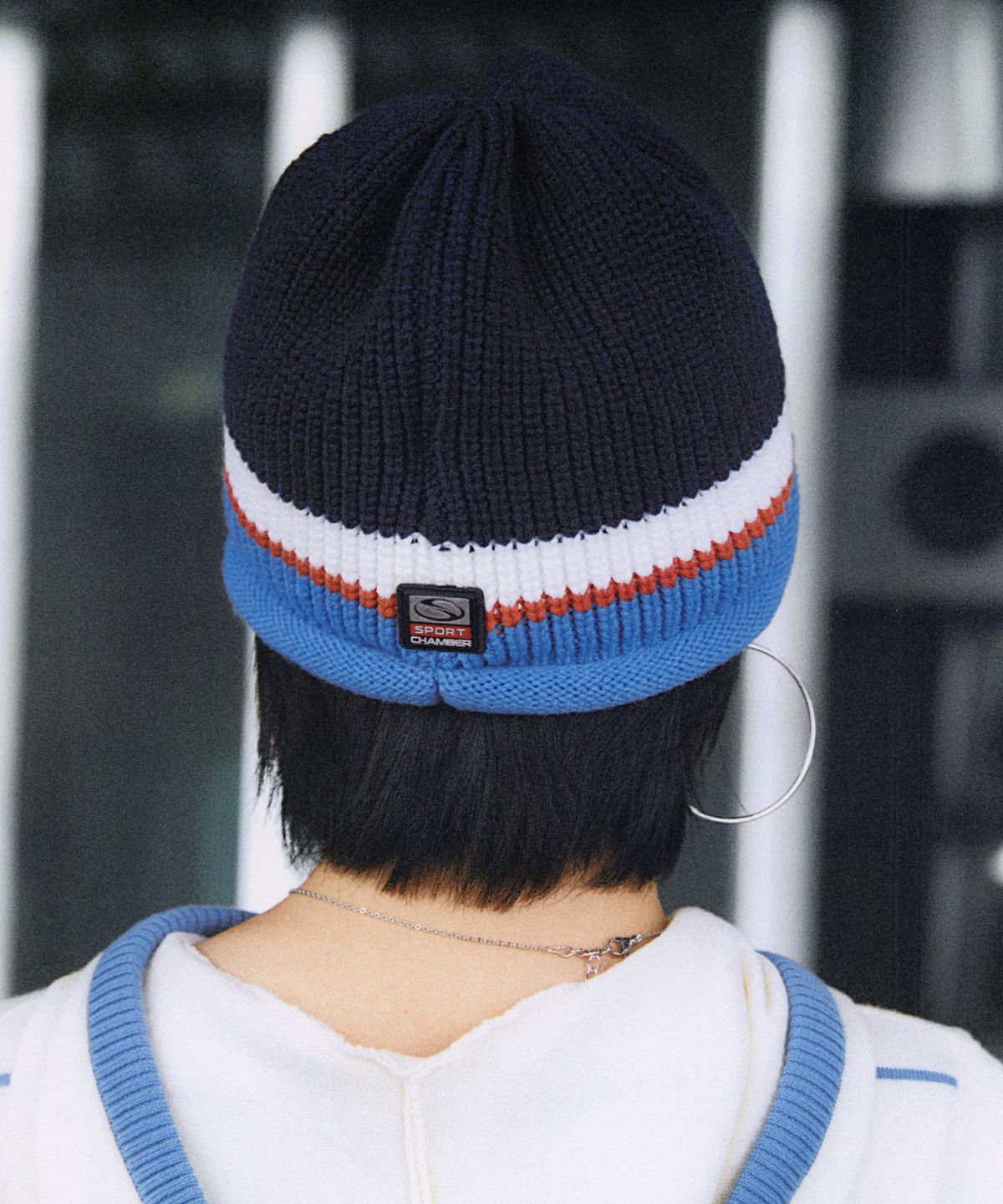 스포츠챔버(SPORT CHAMBER) SC 글라이드 니트 캡(네이비)