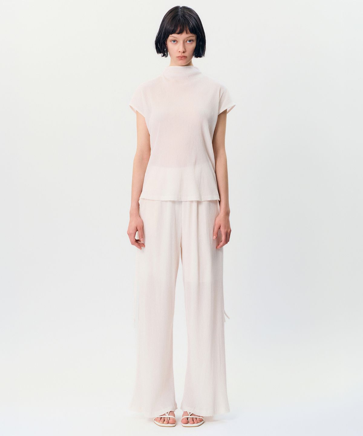 메이버유(MAYVERU) masi pleats pants _ Ivory