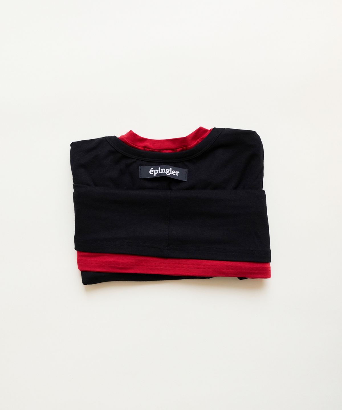 에핑글러(EPINGLER) SPOONING LAYERED T - BLACK