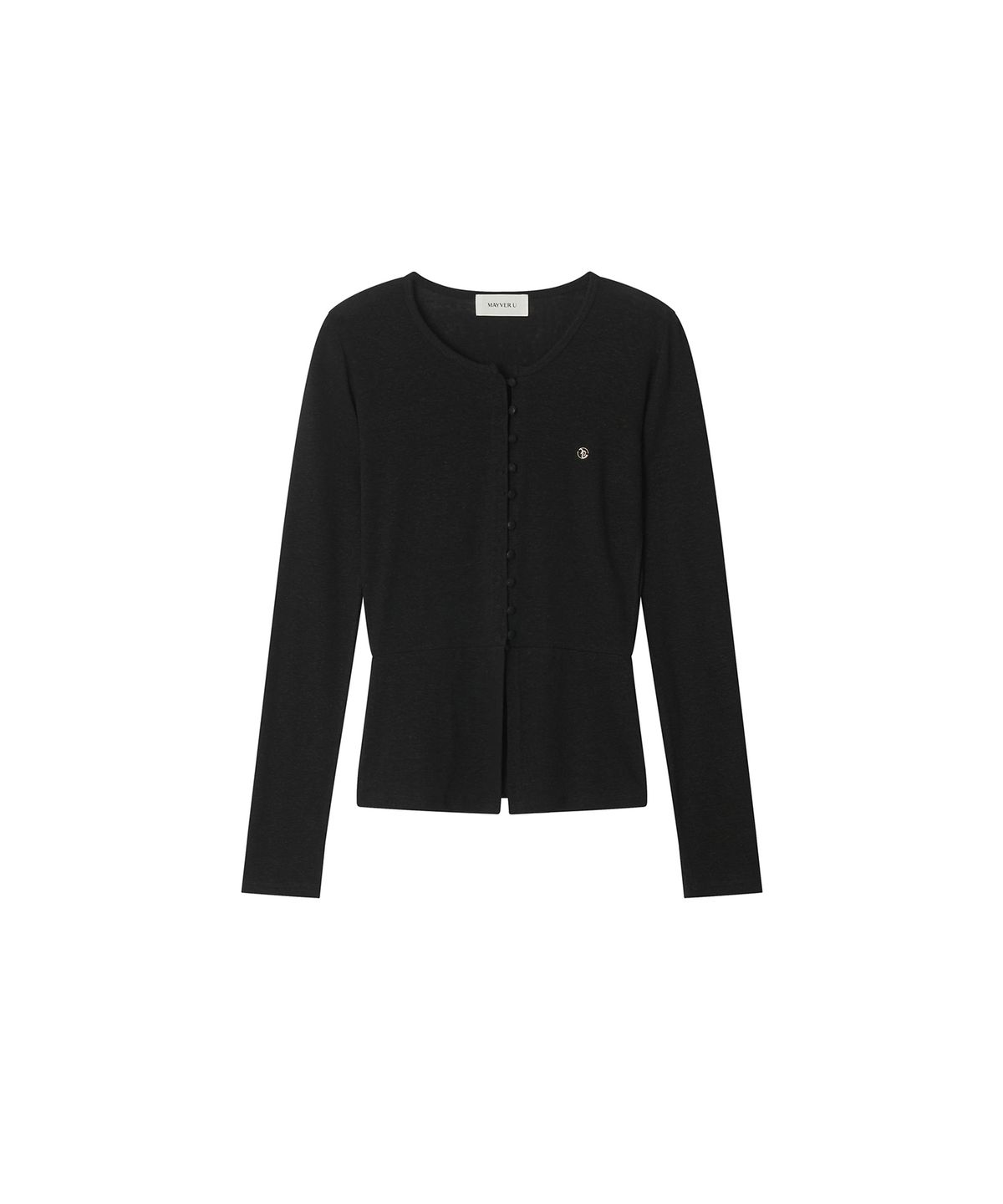 메이버유(MAYVERU) mea linen cardigan _ Black