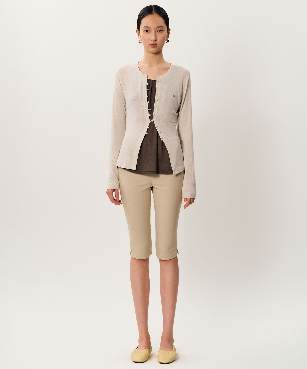 메이버유(MAYVERU) mea linen cardigan _ Beige