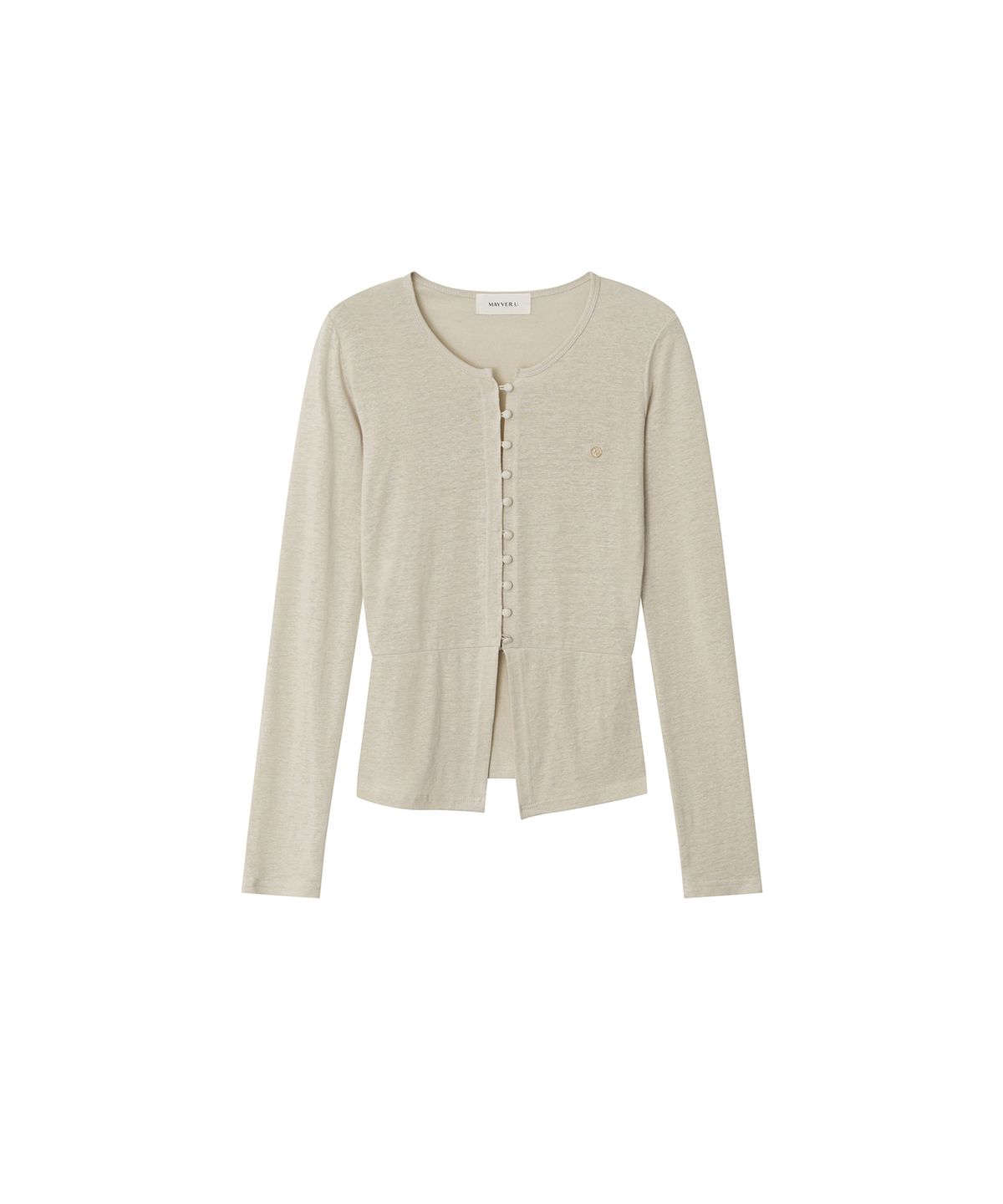 메이버유(MAYVERU) mea linen cardigan _ Beige