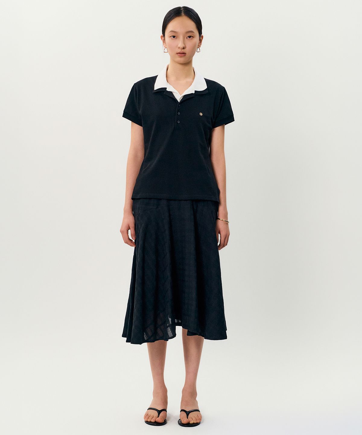메이버유(MAYVERU) moraes pk t-shirt _ Black