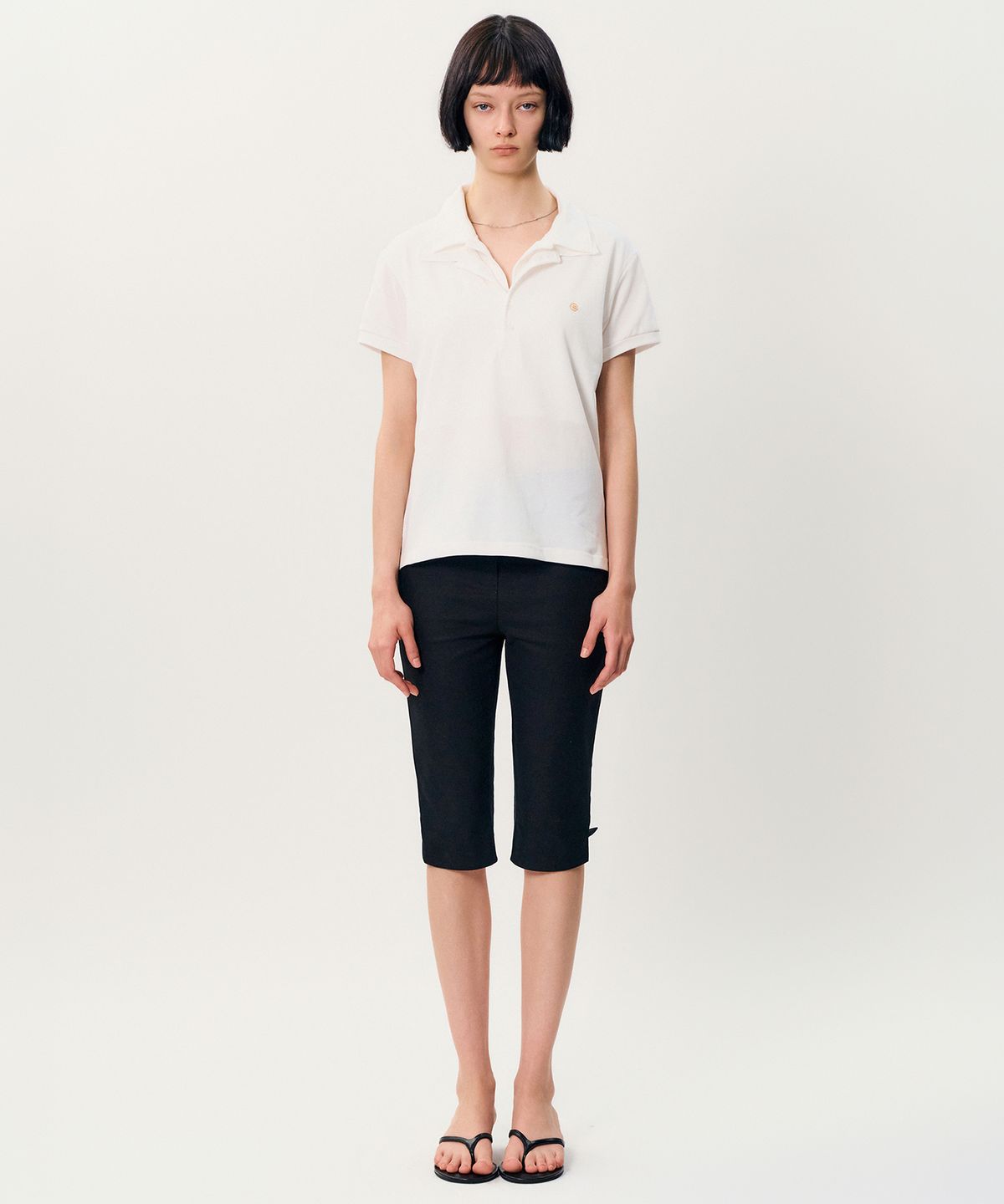 메이버유(MAYVERU) moraes pk t-shirt _ Ivory