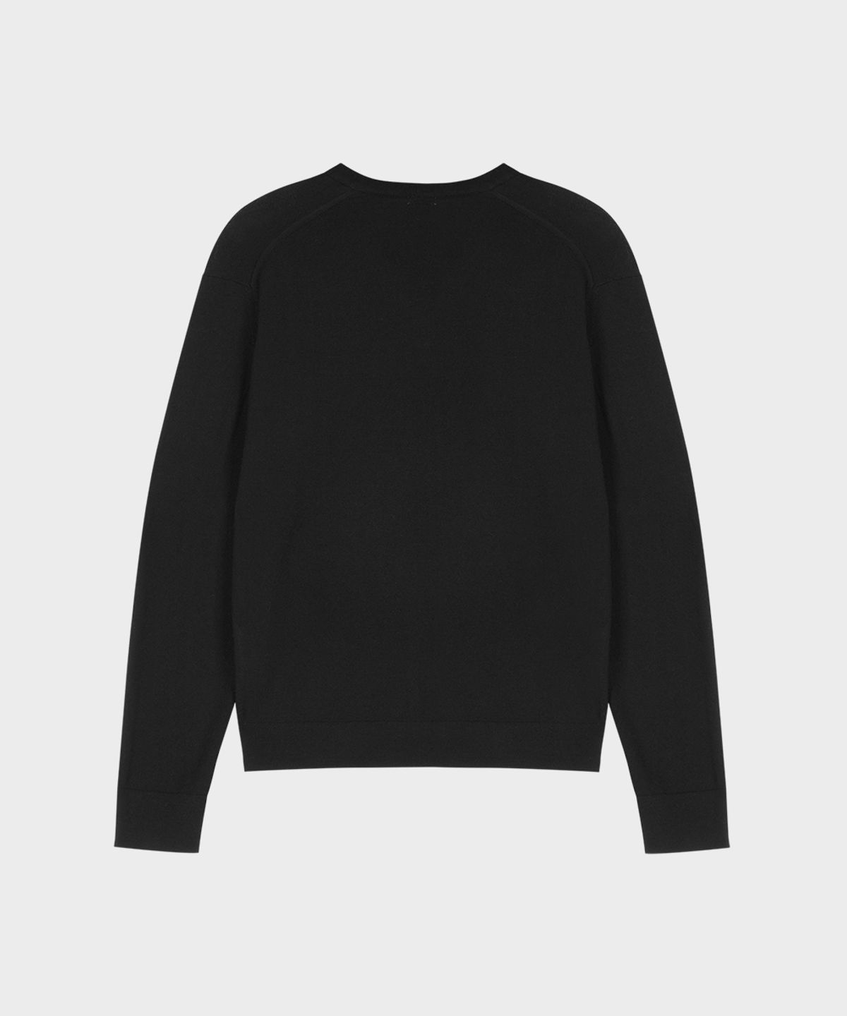 테일던(TAILDERN) Lightweight Wool V-neck Sweater Black
