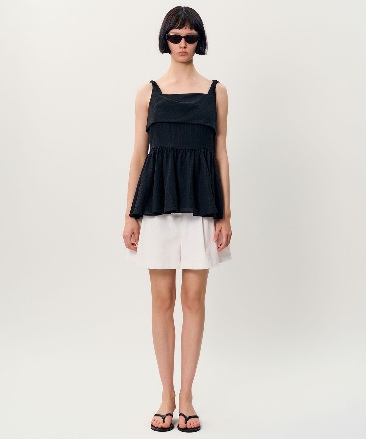 메이버유(MAYVERU) weena sleeveless blouse _ Black