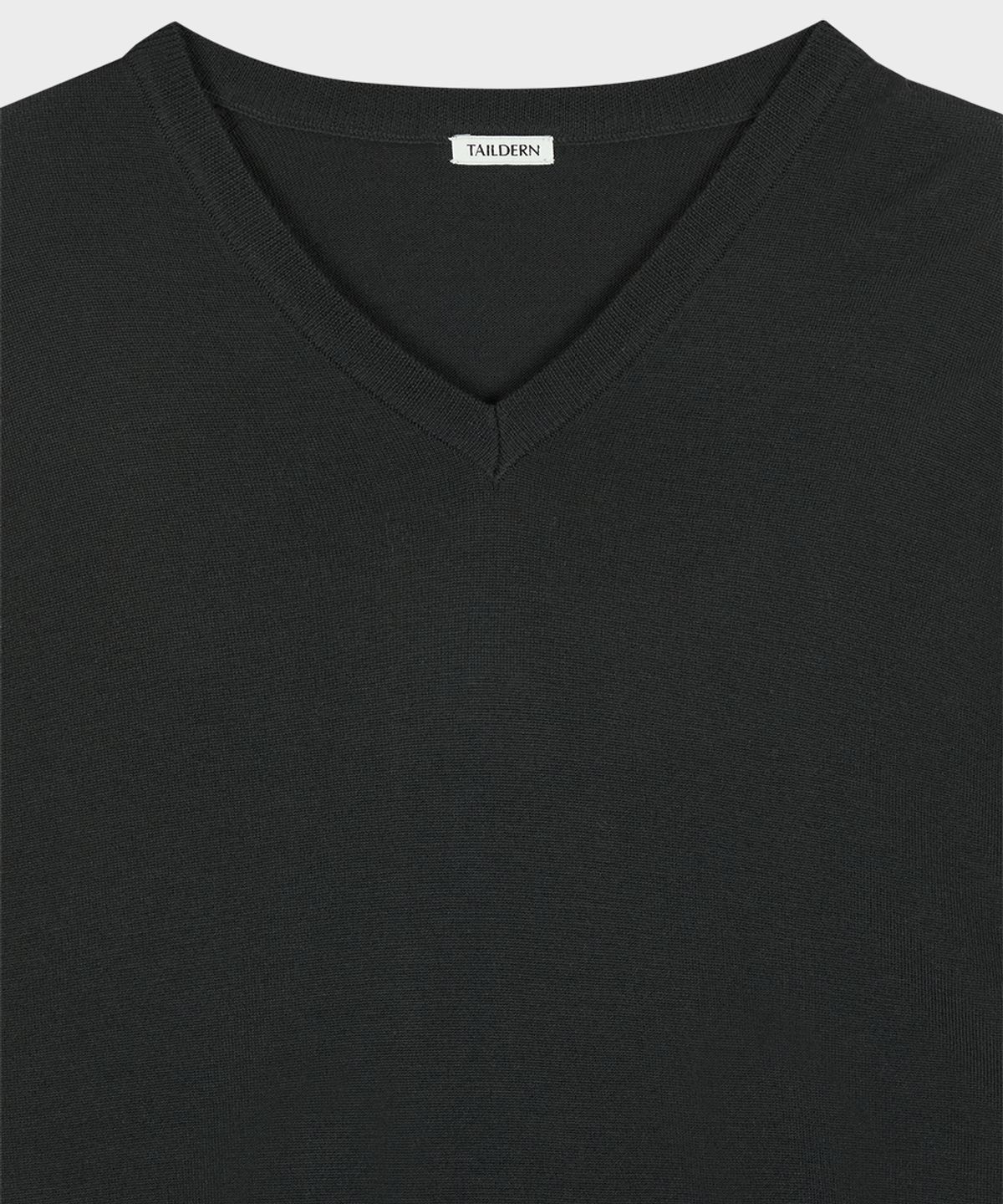 테일던(TAILDERN) Lightweight Wool V-neck Sweater Grey