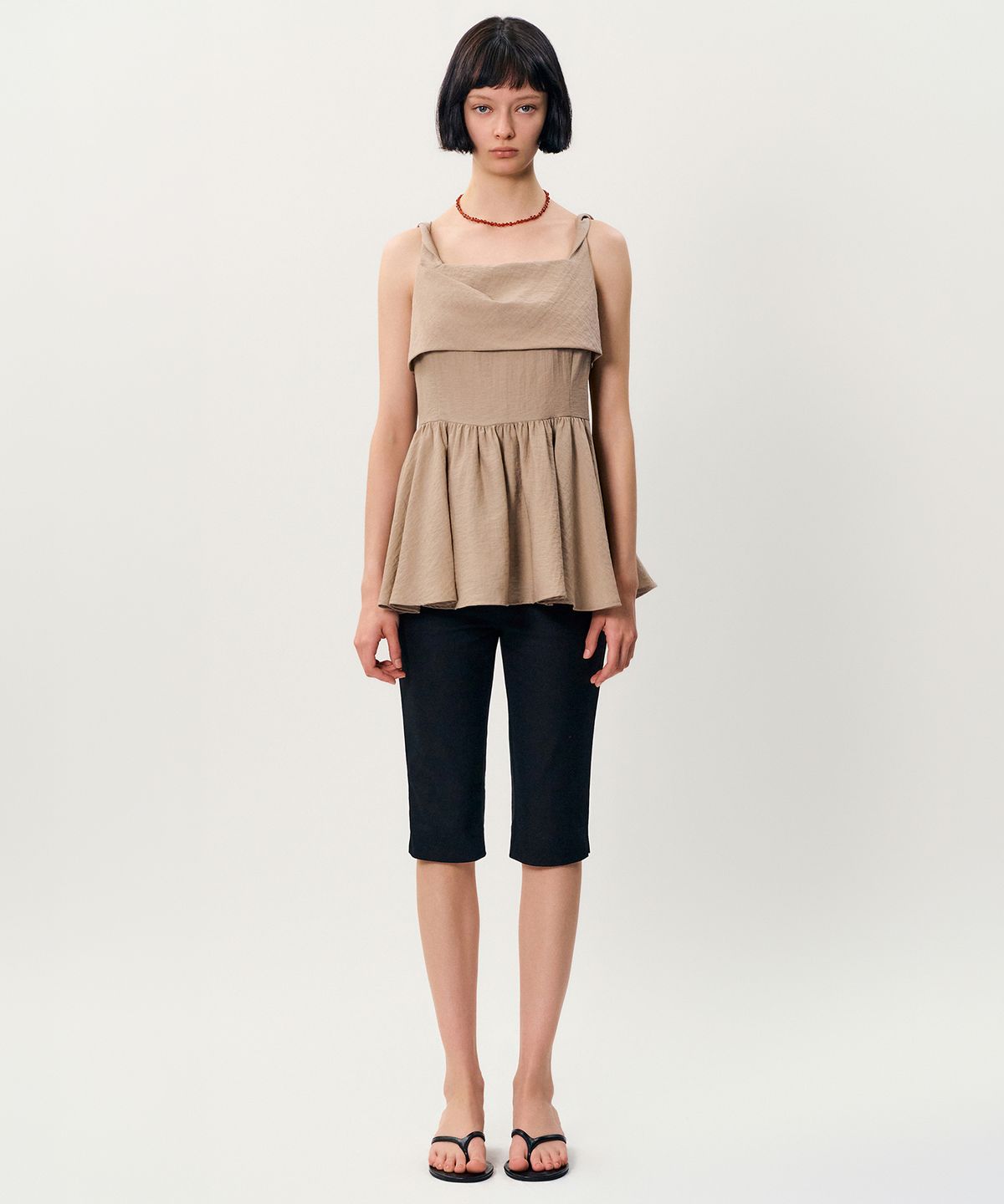 메이버유(MAYVERU) weena sleeveless blouse _ Beige