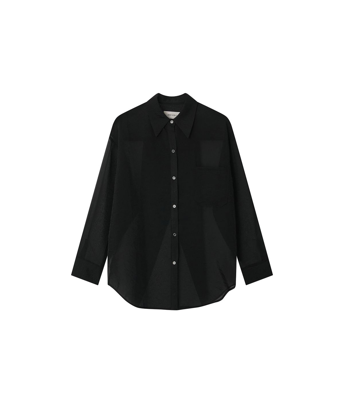메이버유(MAYVERU) deia cross blouse _ Black