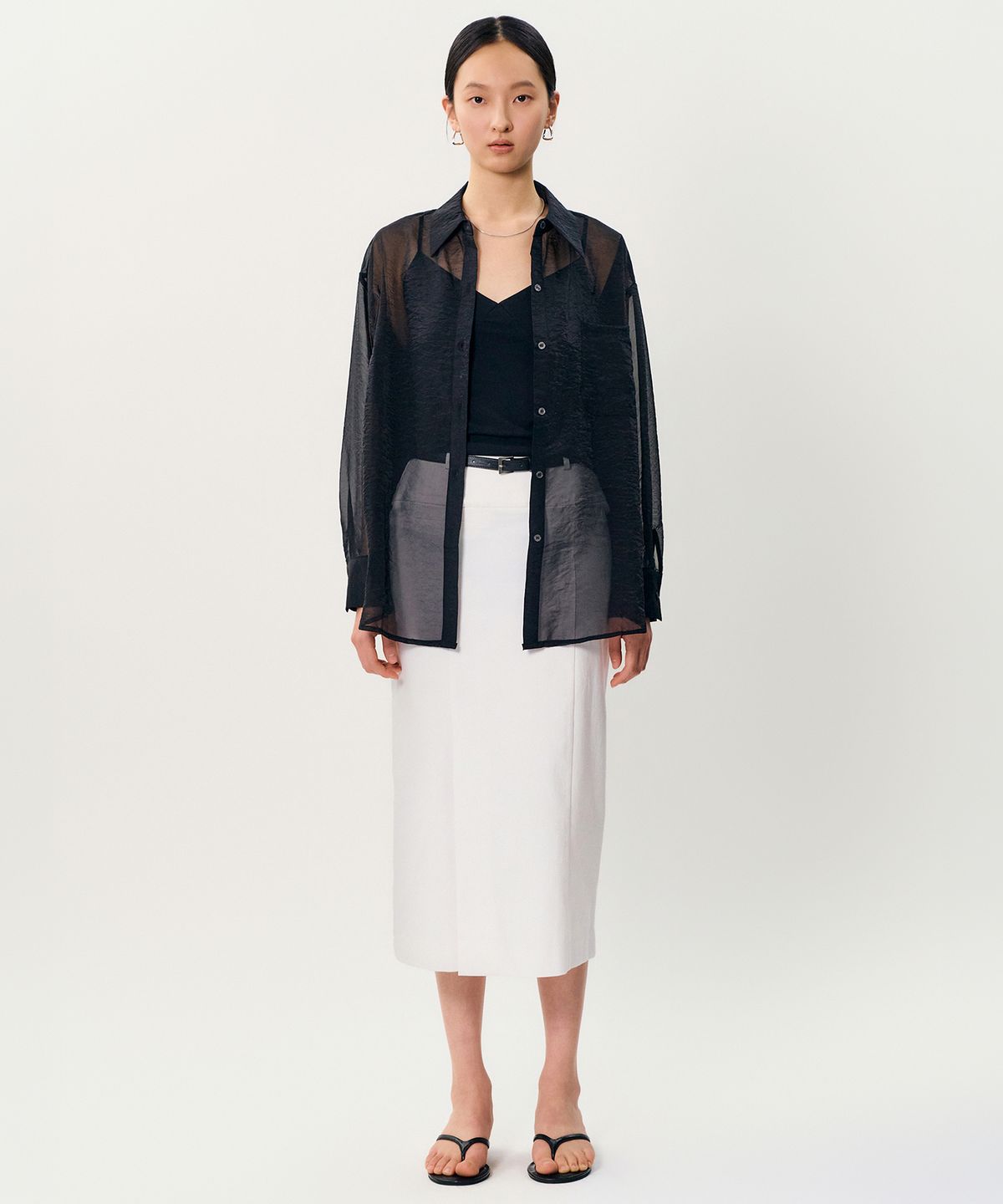 메이버유(MAYVERU) deia cross blouse _ Black