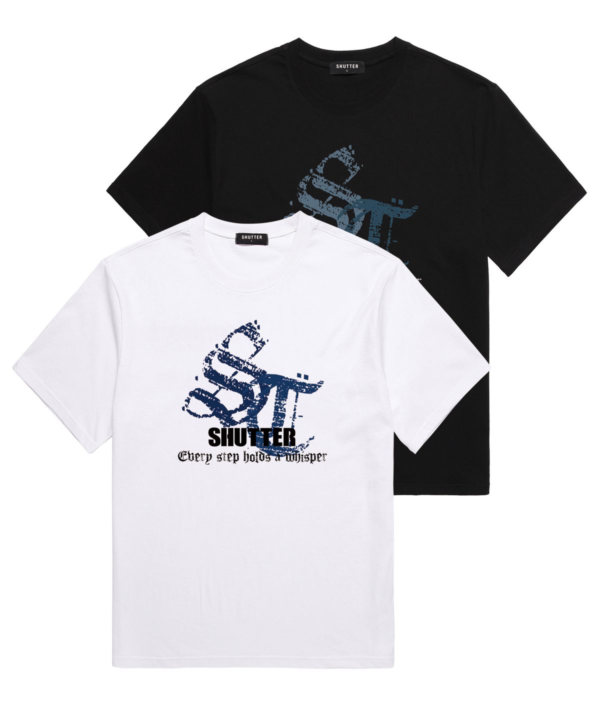 셔터(SHUTTER) ST LOGO 반팔 티셔츠 (SS034) 블랙
