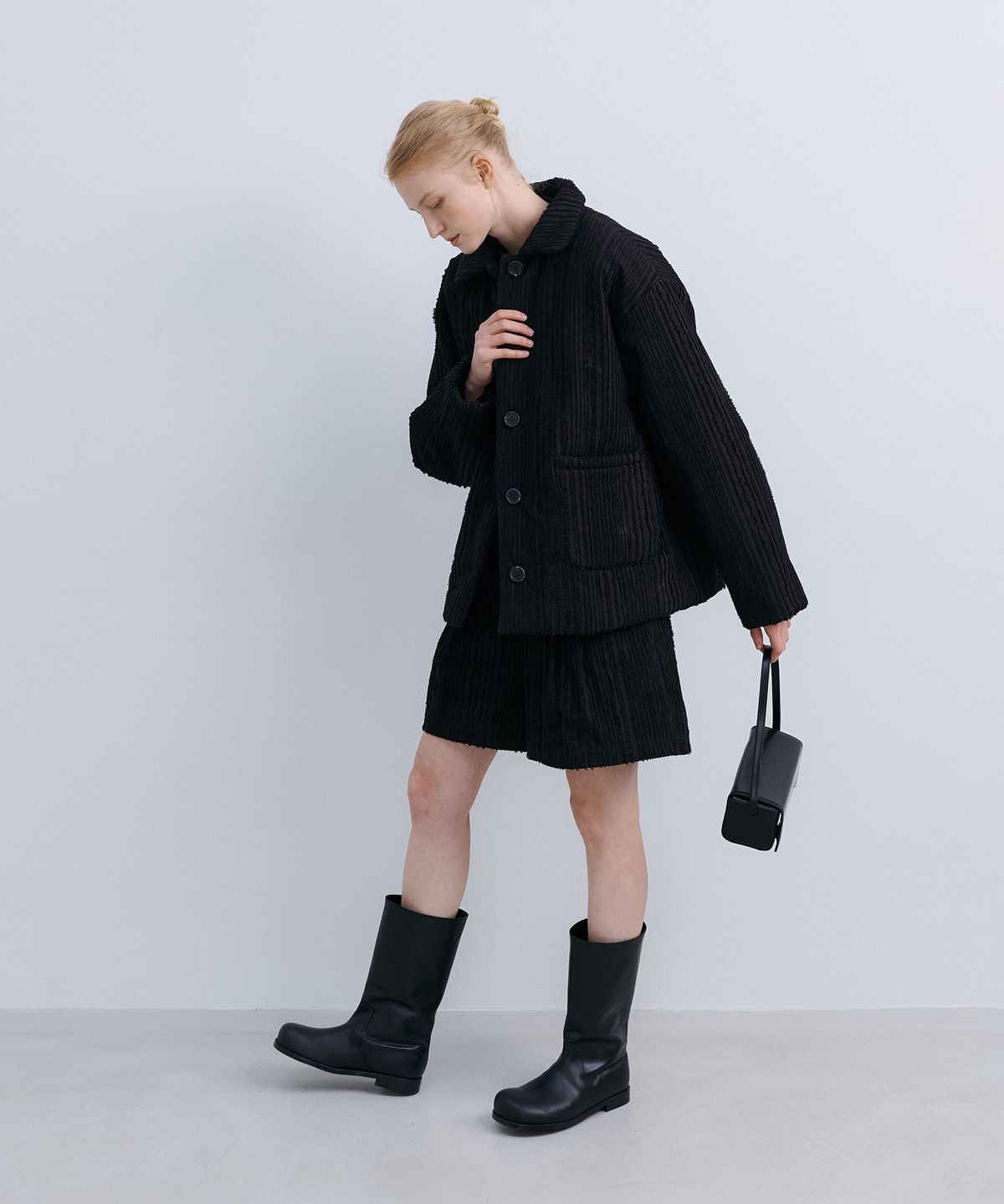 에핑글러(EPINGLER) ORIGAMI QUILTED JACKET - BLACK