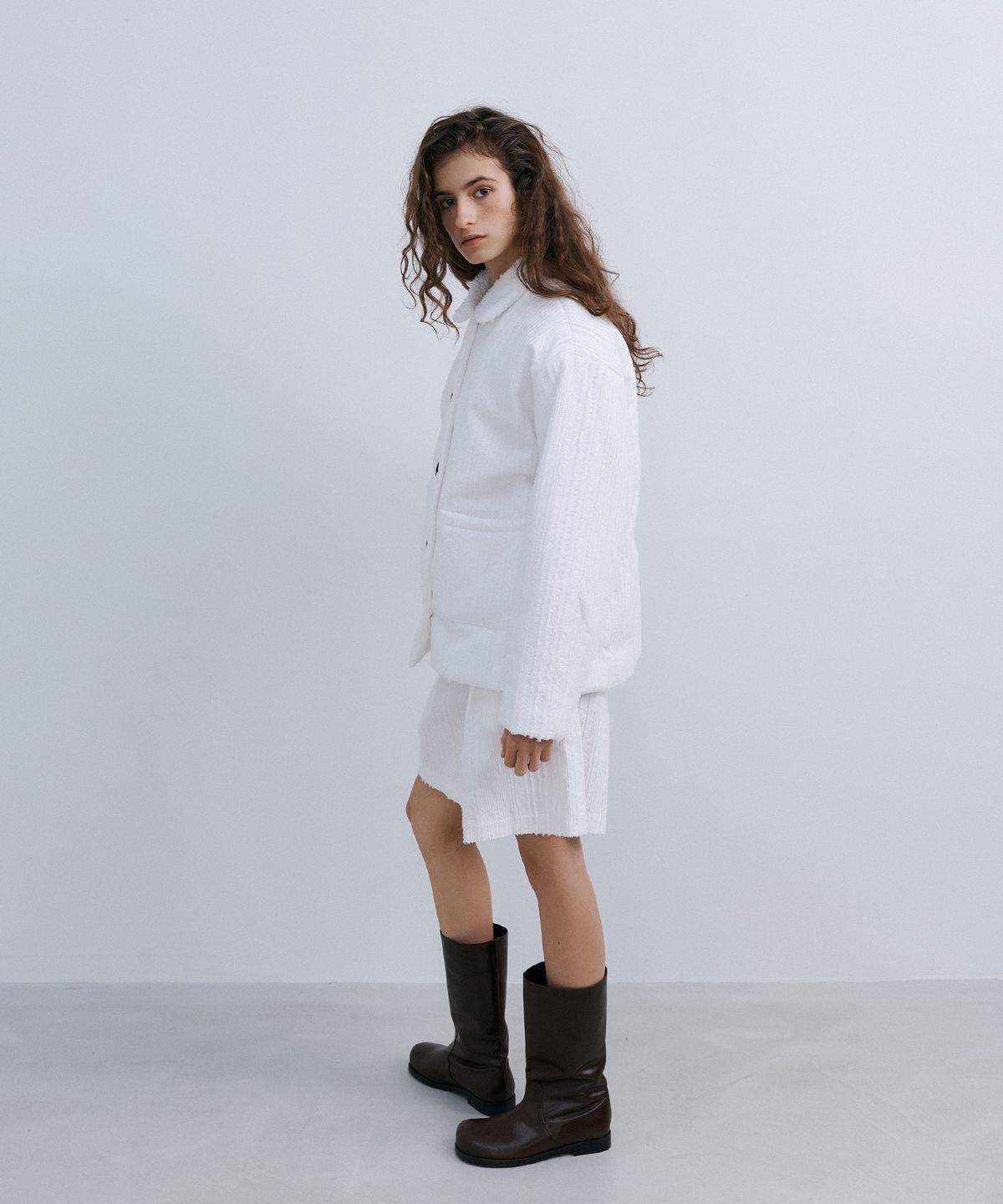 에핑글러(EPINGLER) ORIGAMI QUILTED JACKET - IVORY