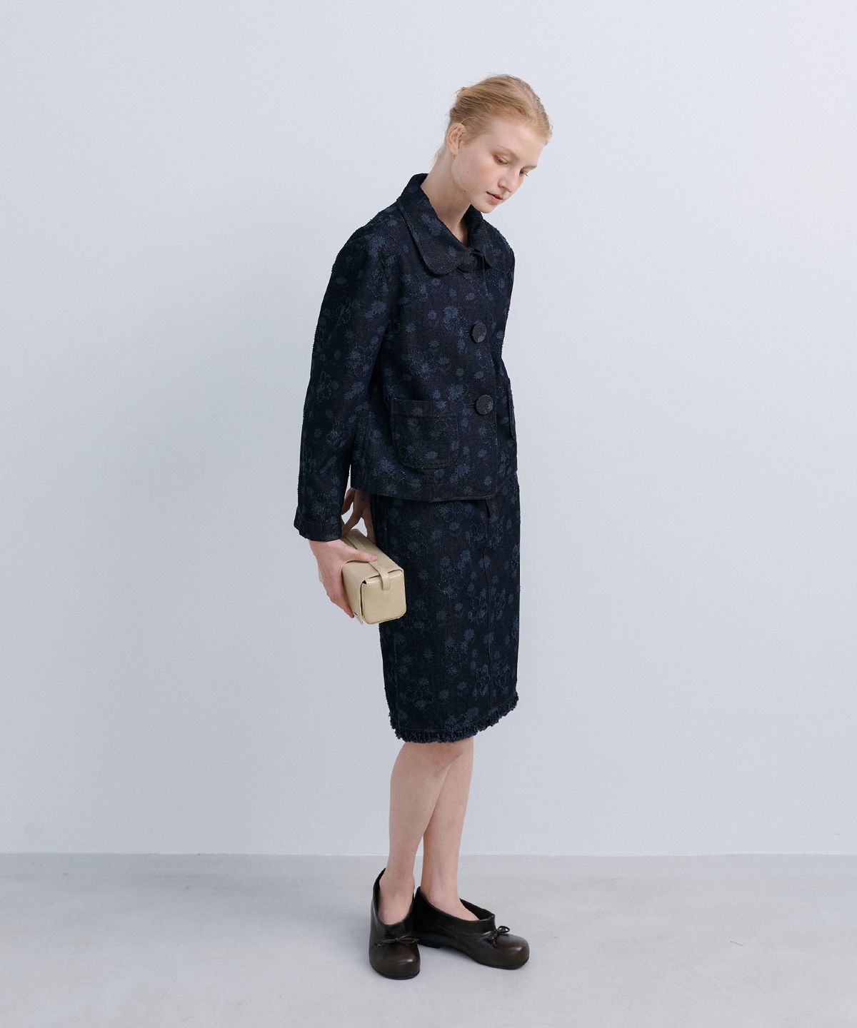 에핑글러(EPINGLER) TULIP JACKET- FLOWER DENIM