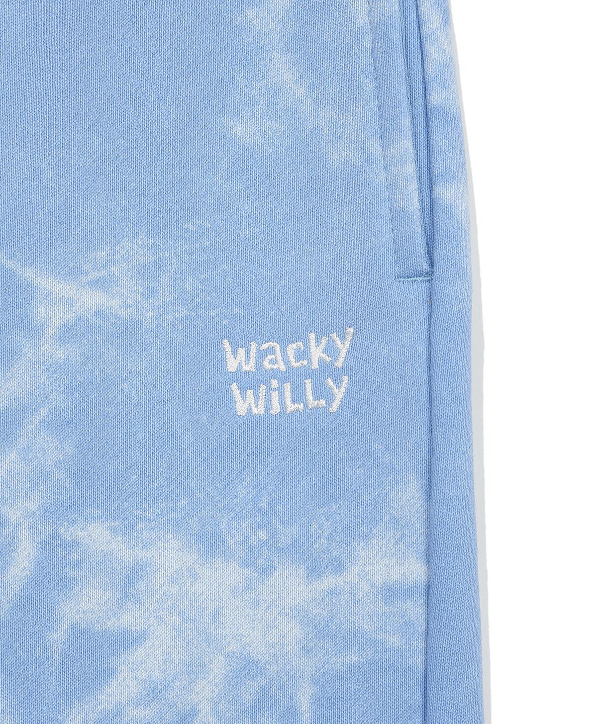 와키윌리(WACKY WILLY) 베이직 스웻 숏팬츠 블루