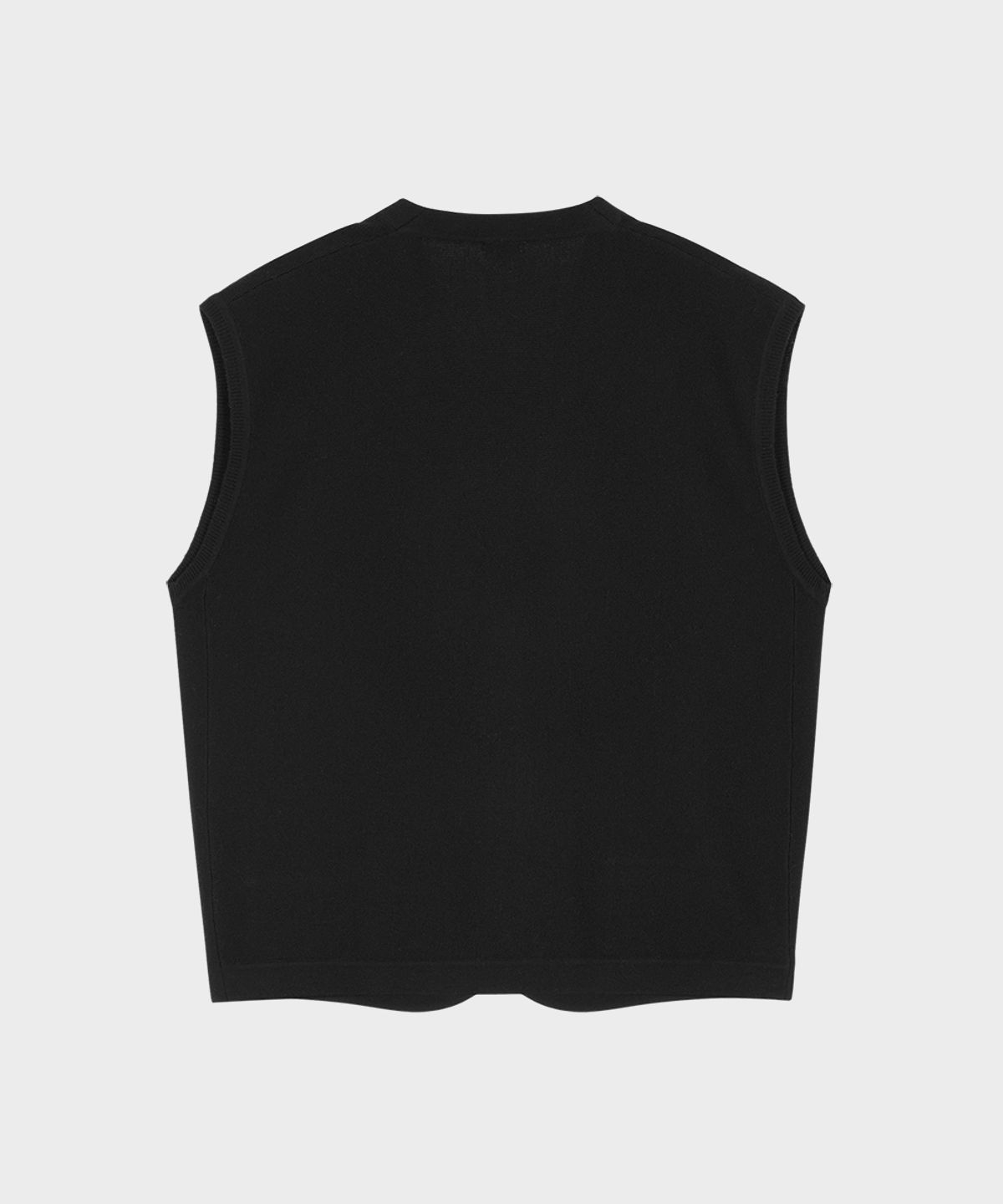 테일던(TAILDERN) Wool Cashmere Knit Vest Black