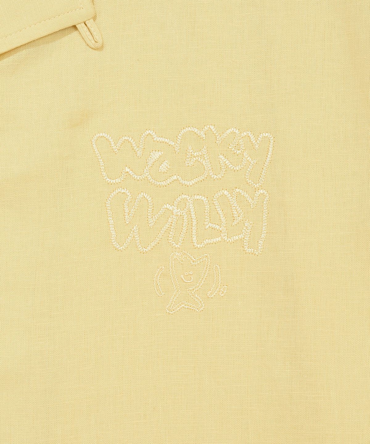 와키윌리(WACKY WILLY) 린넨 반팔셔츠 옐로우