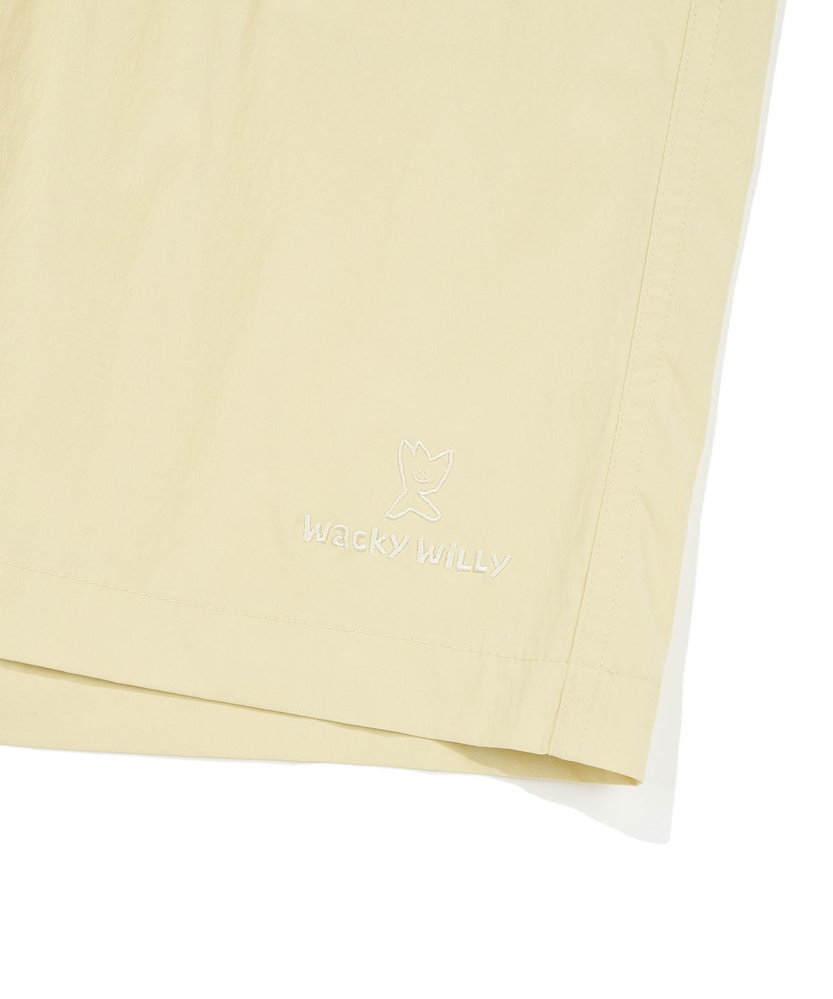 와키윌리(WACKY WILLY) 베이직 나일론 숏팬츠 옐로우