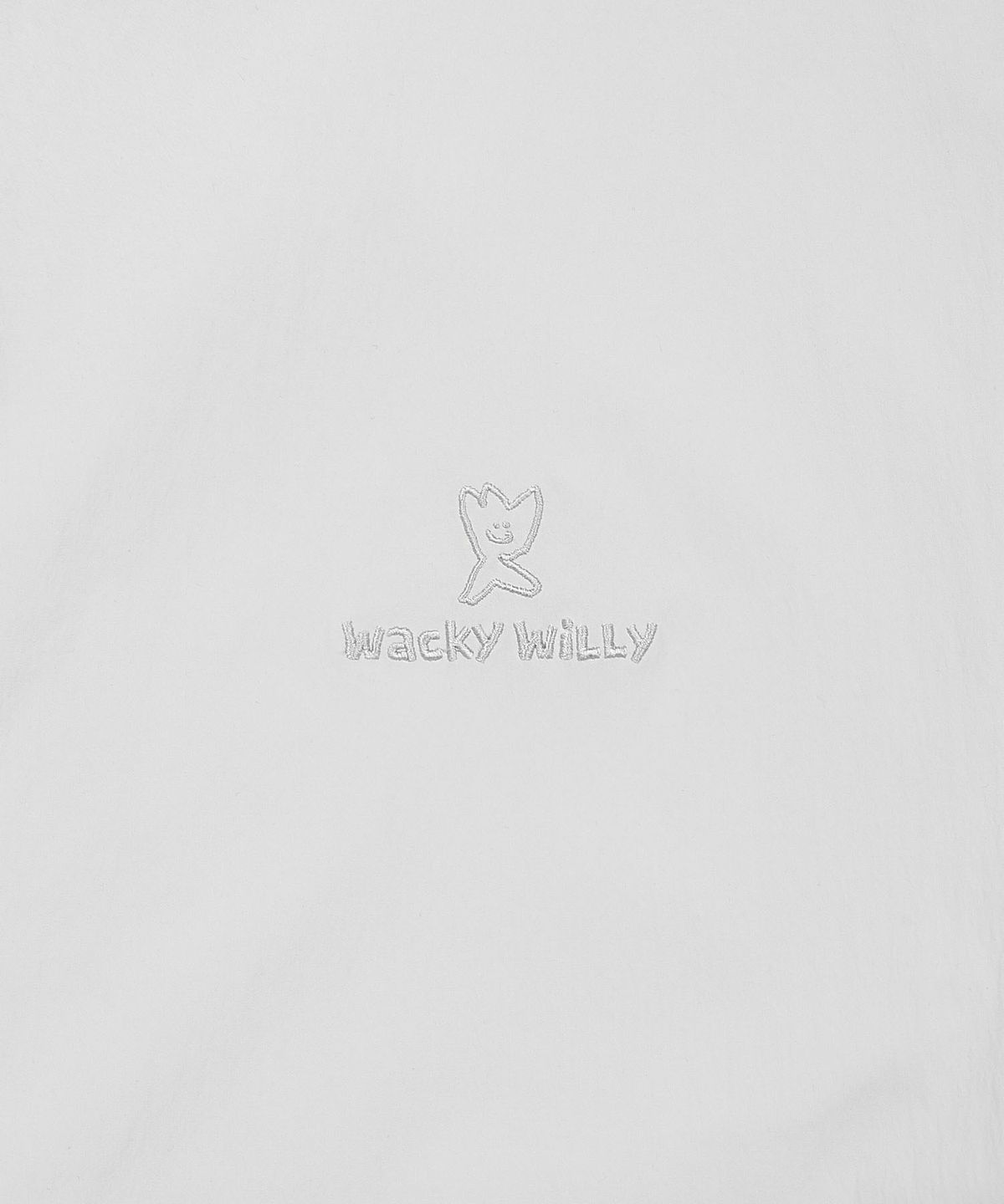 와키윌리(WACKY WILLY) 베이직 하프 슬리브 아노락 라이트 그레이