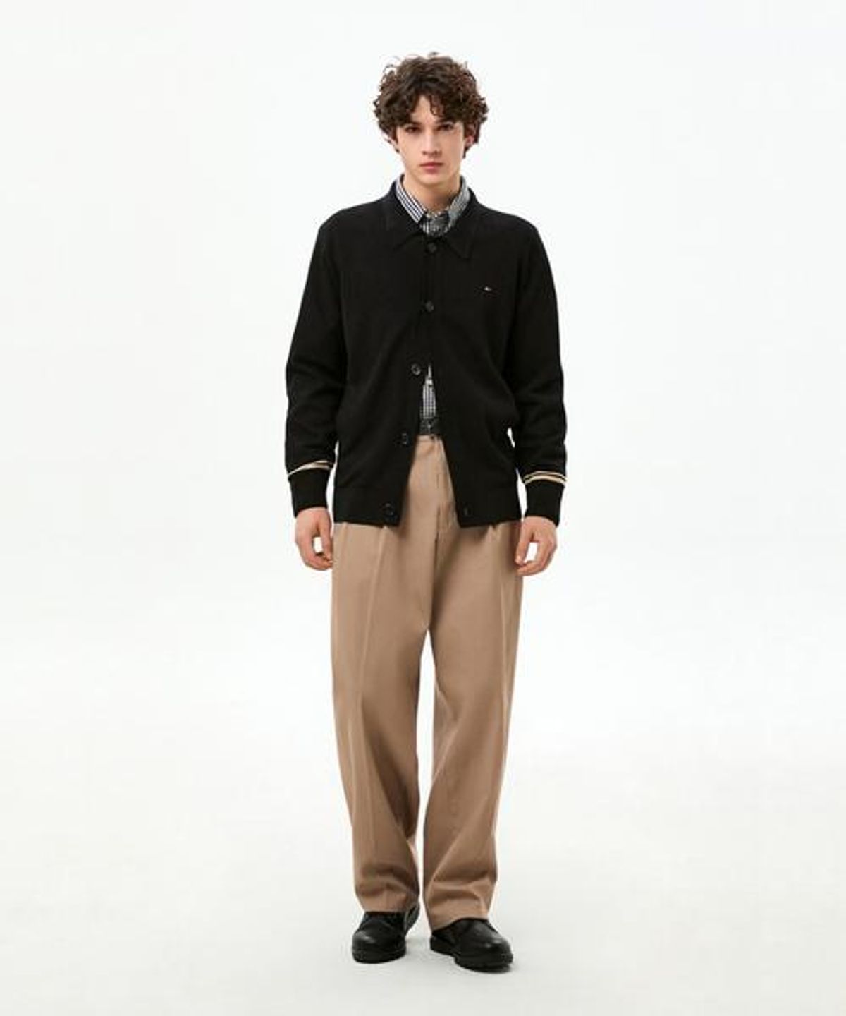 타미힐피거(TOMMY HILFIGER) 라이트 칼라 가디건 (T12G1KCD721ML1BDS)