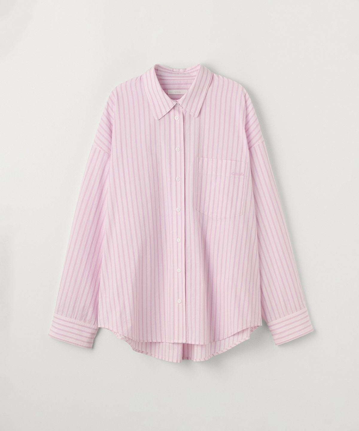 셀리테일즈(CELITAILS) OVERFIT STRIPE SHIRT_PINK