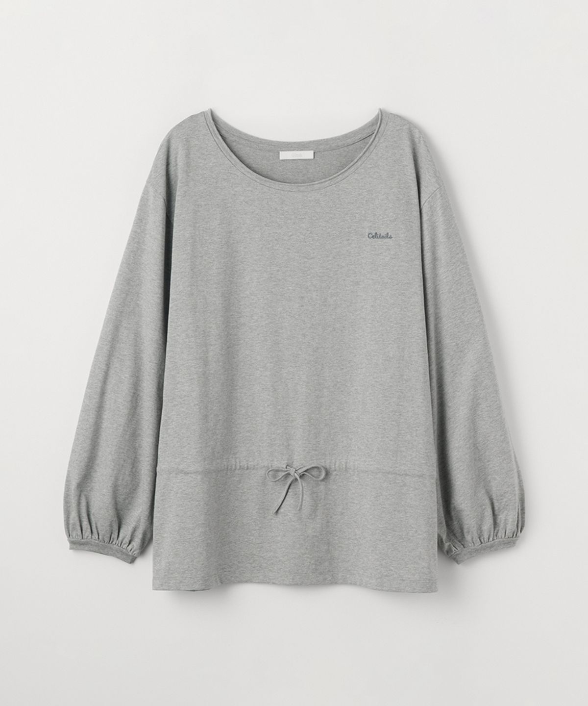 셀리테일즈(CELITAILS) ONE SHOULDER STRING T-SHIRT_MELANGE